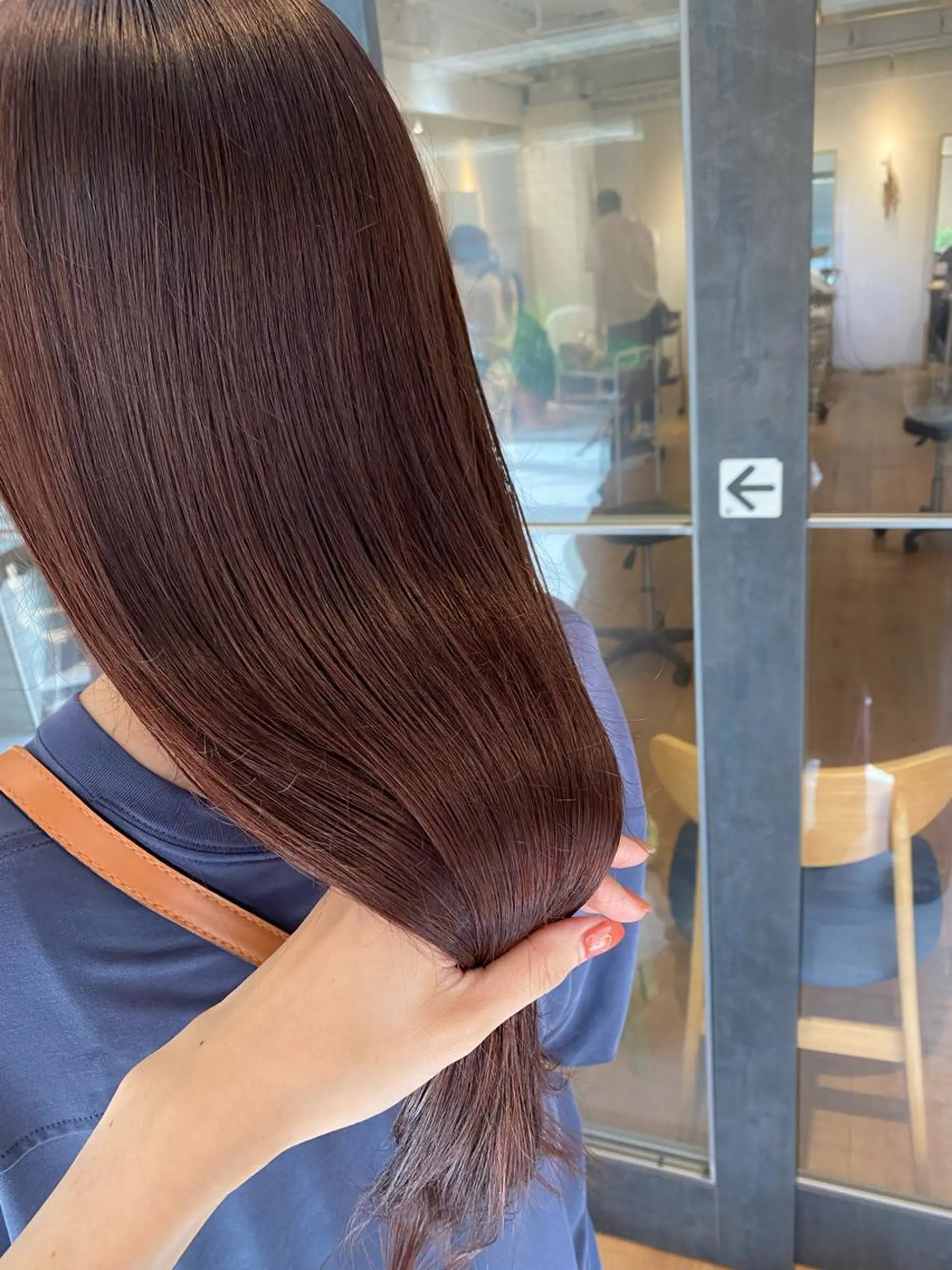 ロング カラー イルミナカラー ピンクカラー カット ヘアカラー newi 京橋 【yuuki】のヘアスタイル