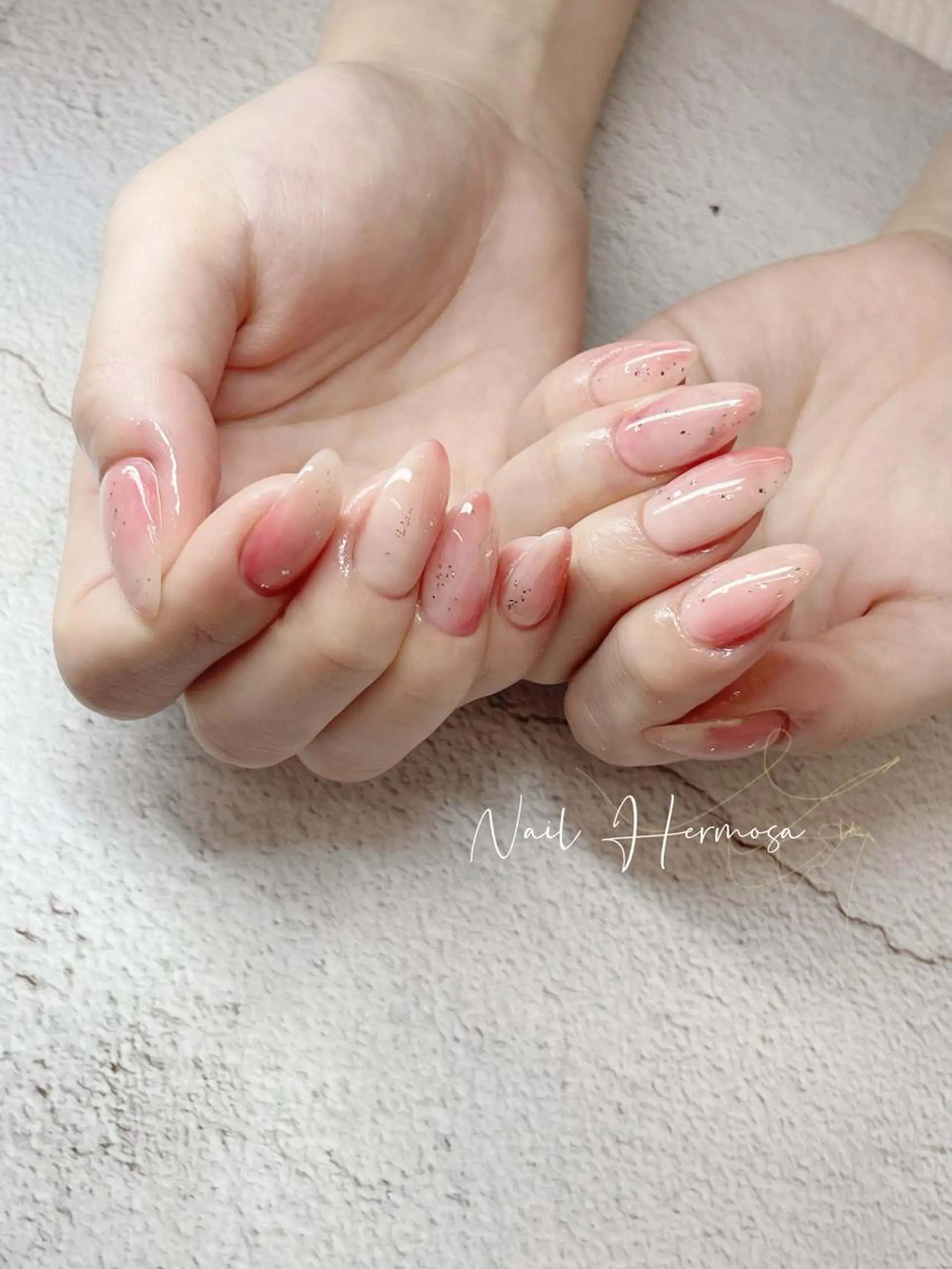 ネイル 桜ネイル 長さ出し フラッシュネイル フラワーネイル フットネイル ハンドネイル ネイル エルモサのネイルデザイン