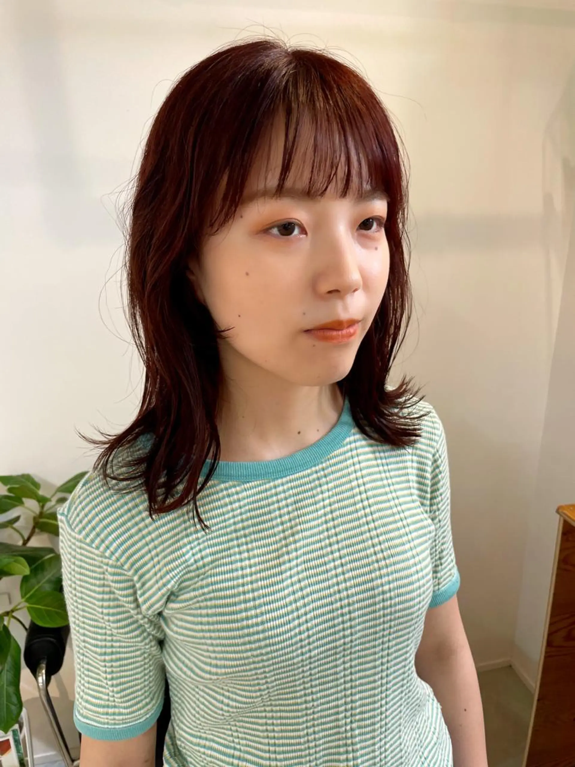 ミディアム カラー ブラウンカラー カット ヘアカラー トリートメント fit/ madokaのヘアスタイル