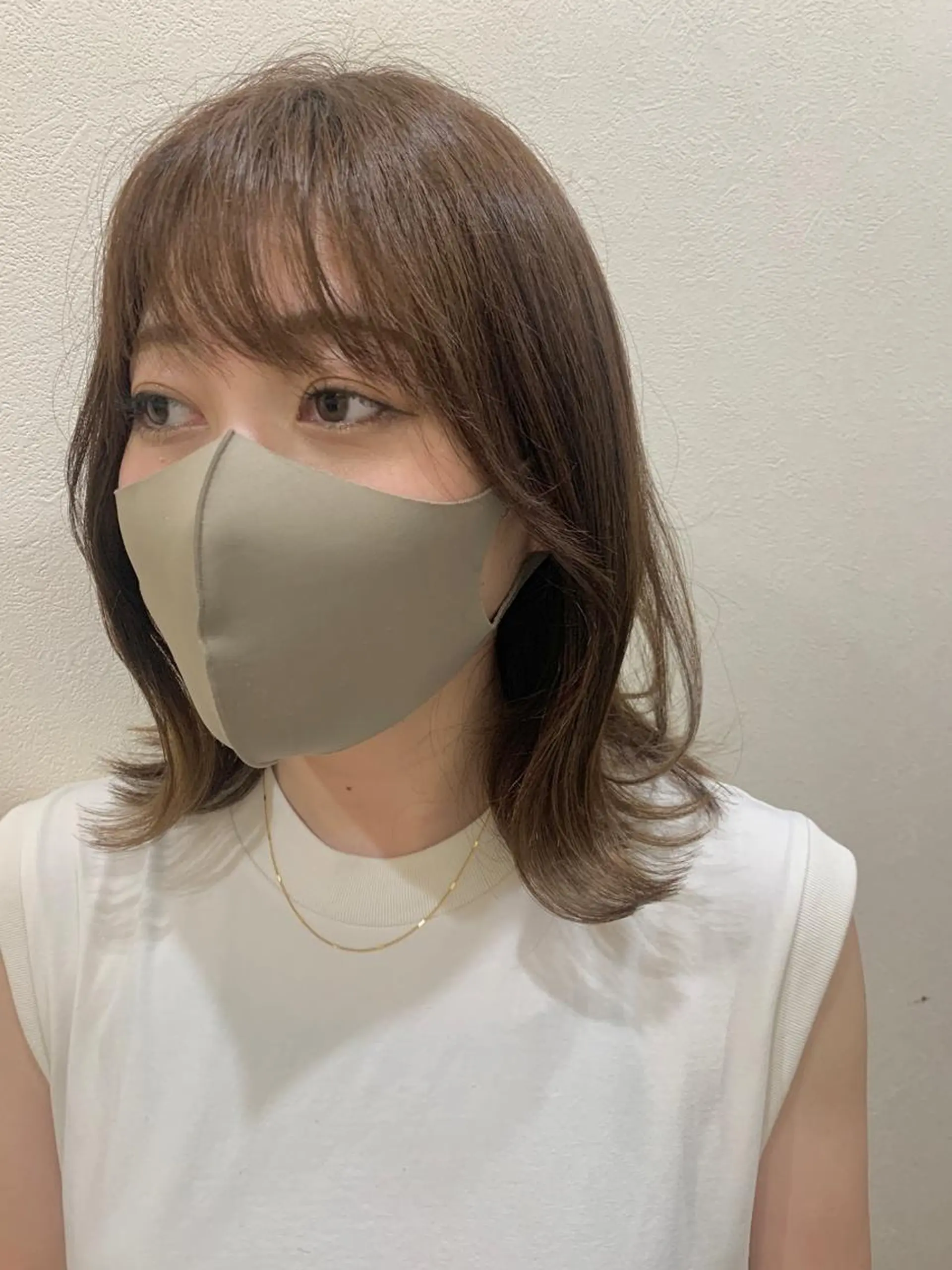 ミディアム カラー カット ヘアカラー トリートメント 透明感/ 美髪矯正/田中恭のヘアスタイル