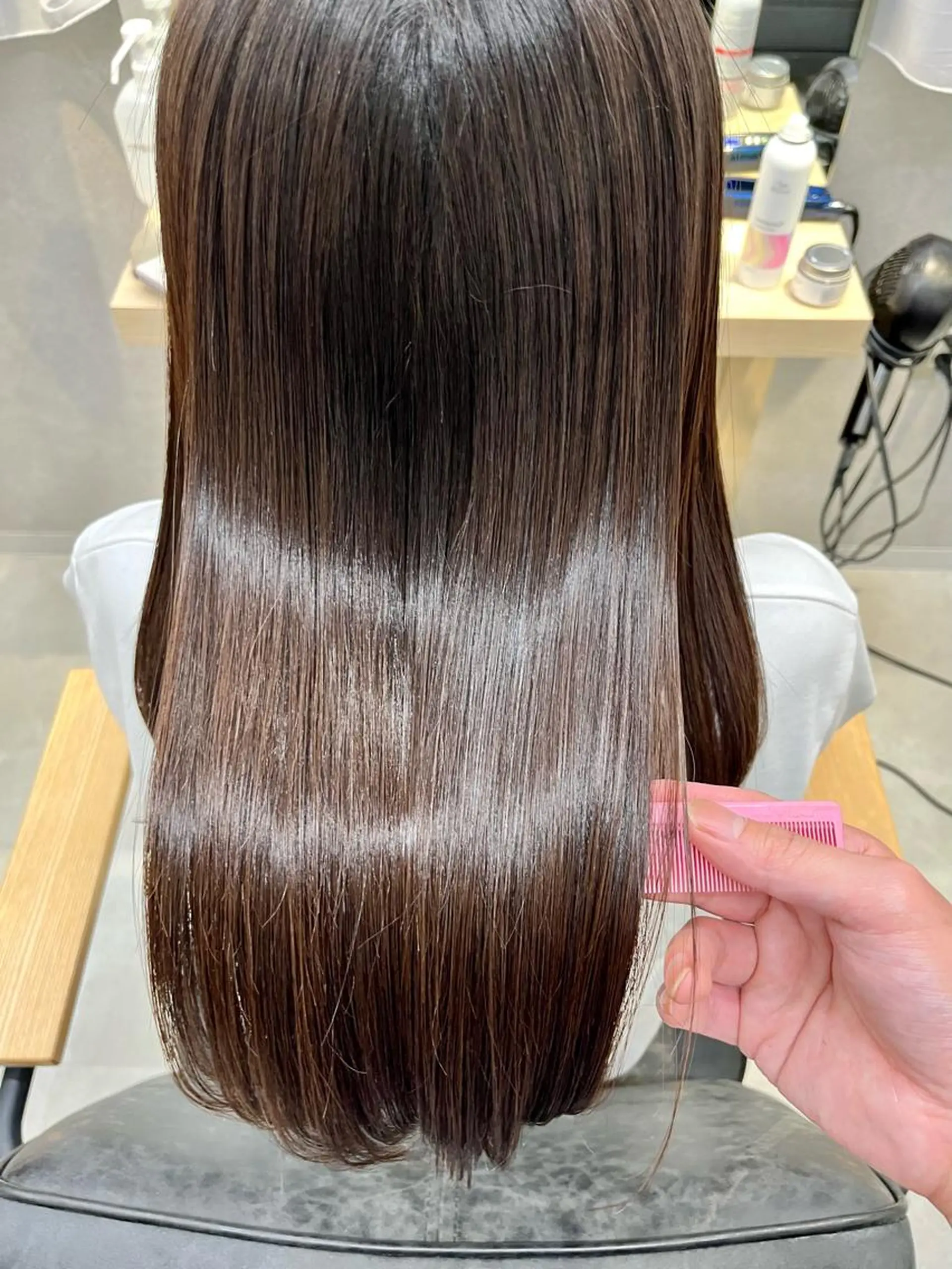 セミロング トリートメント 酸熱トリートメント カット トリートメント 天野 涼のヘアスタイル