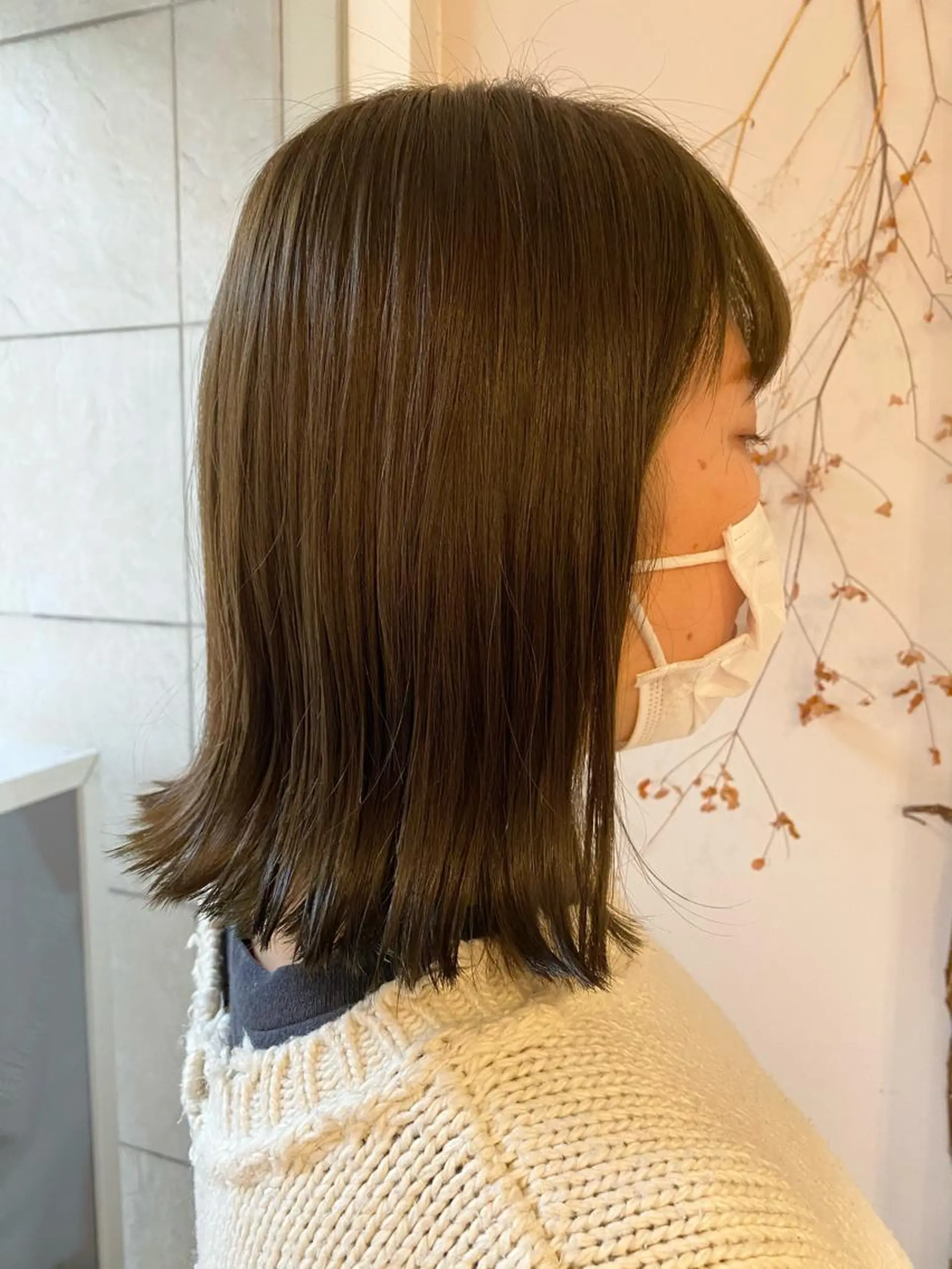 ミディアム 切りっぱなしボブ ボブ Neolive Cava 相模大野店所属・sola: neoliveのヘアスタイル