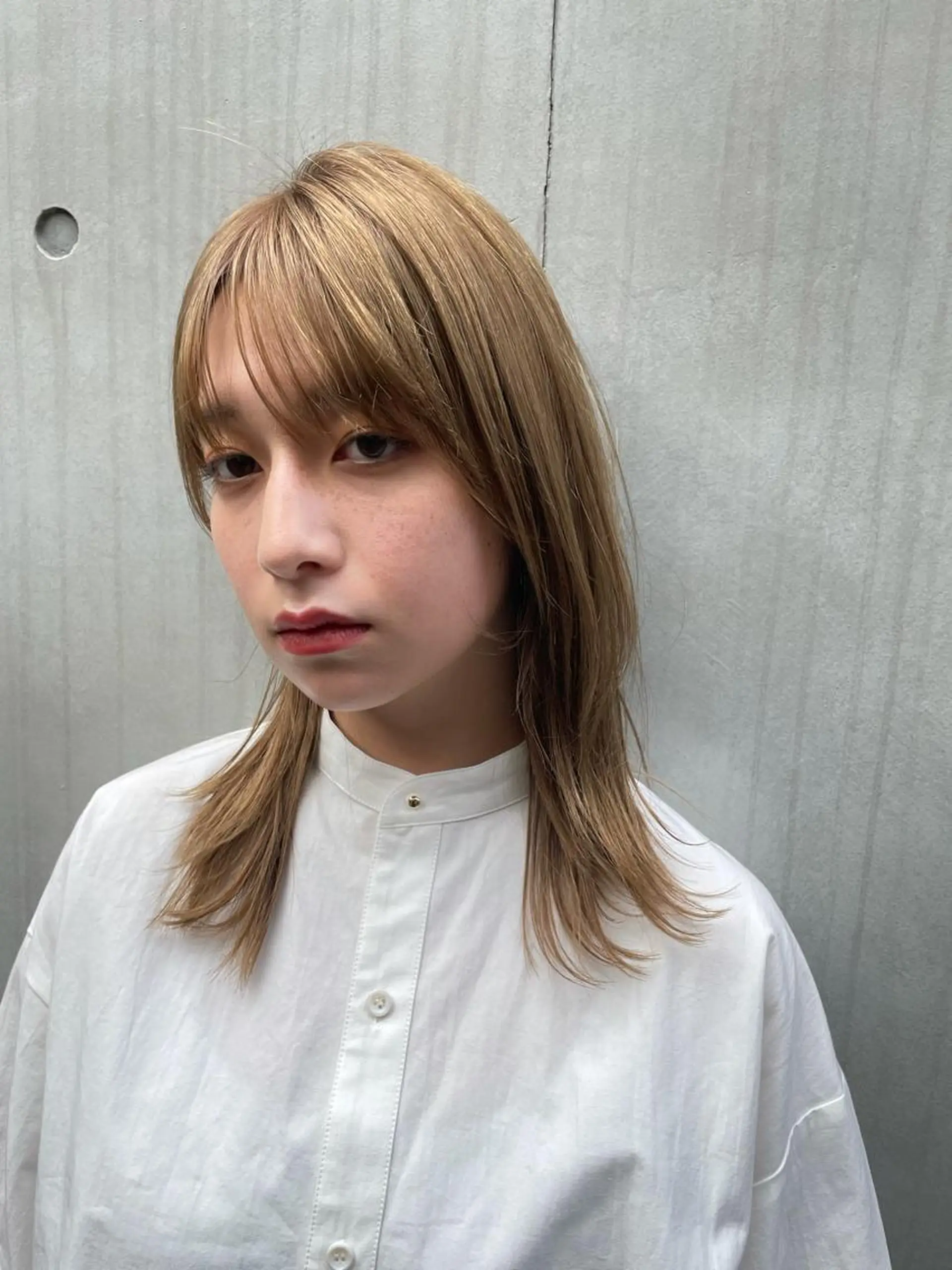 セミロング 縮毛矯正 縮毛矯正 メンズ特化⚜️ 藤原あずさのヘアスタイル