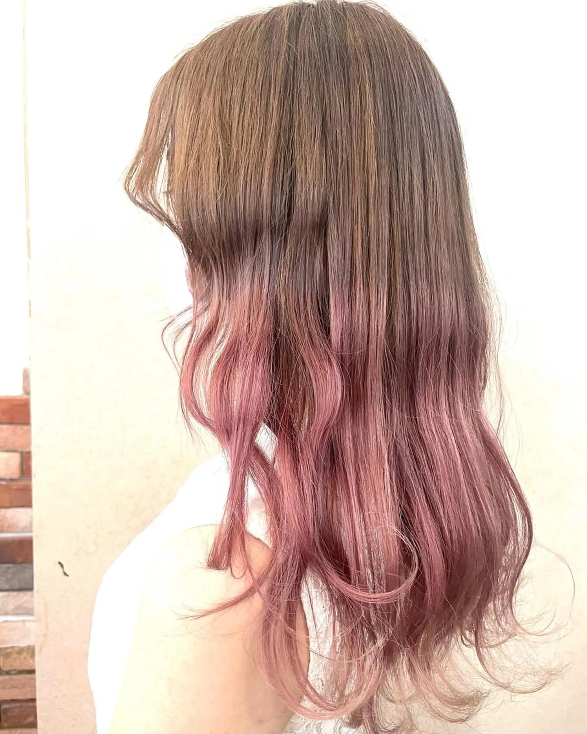 セミロング カラー パーマ ヘアアレンジ メンズ シールエクステ メンズブリーチ メンズハイライト メンズハイトーン メンズ韓国風 🦋高瀬寛菜🦋 韓国/ブリーチのヘアスタイル