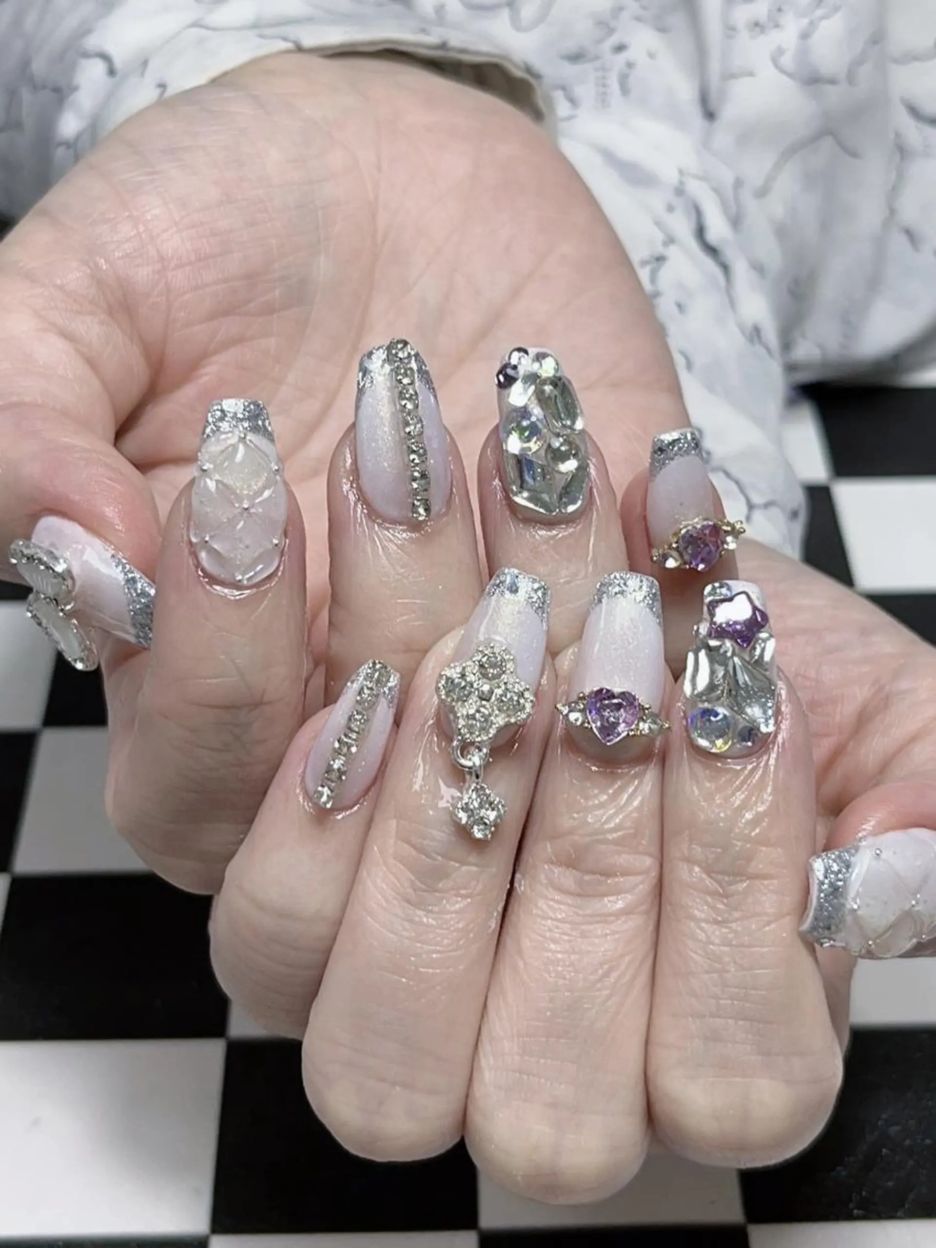 ネイル ゴージャス 持ち込み スカルプネイル ハンドネイル Diamond ✨のネイルデザイン