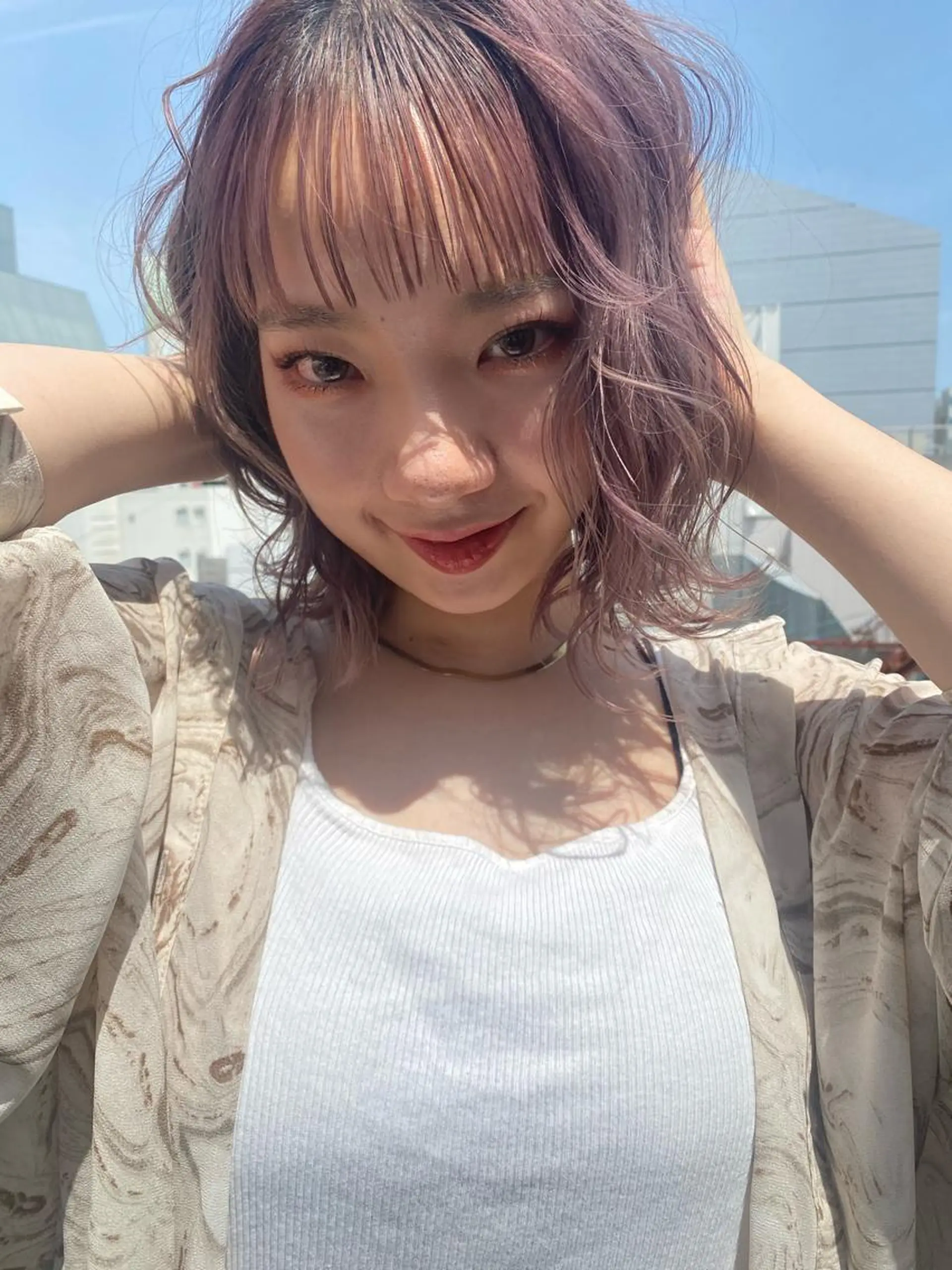 ショート カット ヘアカラー トリートメント 髪質改善韓国レイヤー SHIORI🦋のヘアスタイル