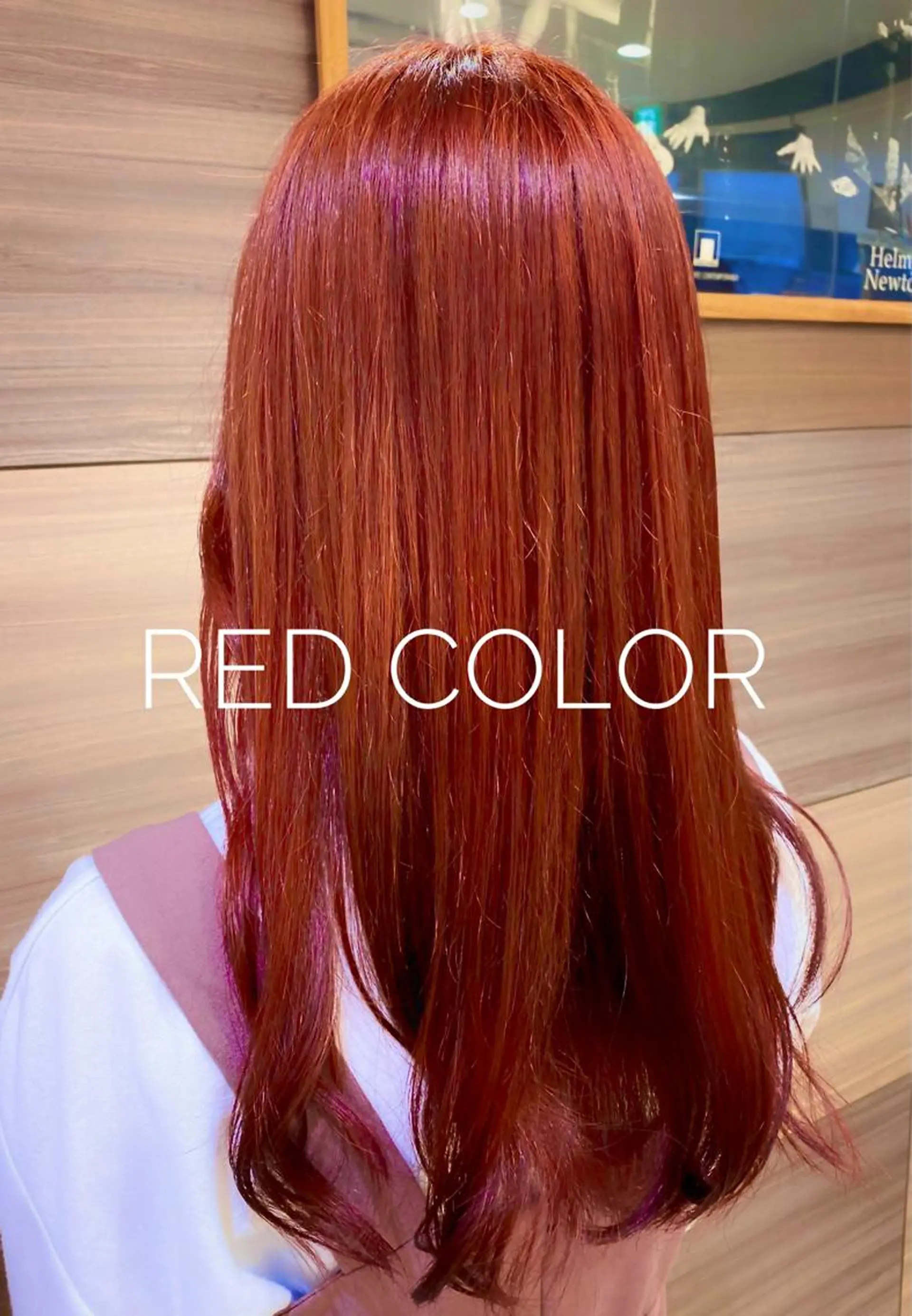 ロング カラー レッドカラー TAKIZAWA 武蔵小杉のヘアスタイル