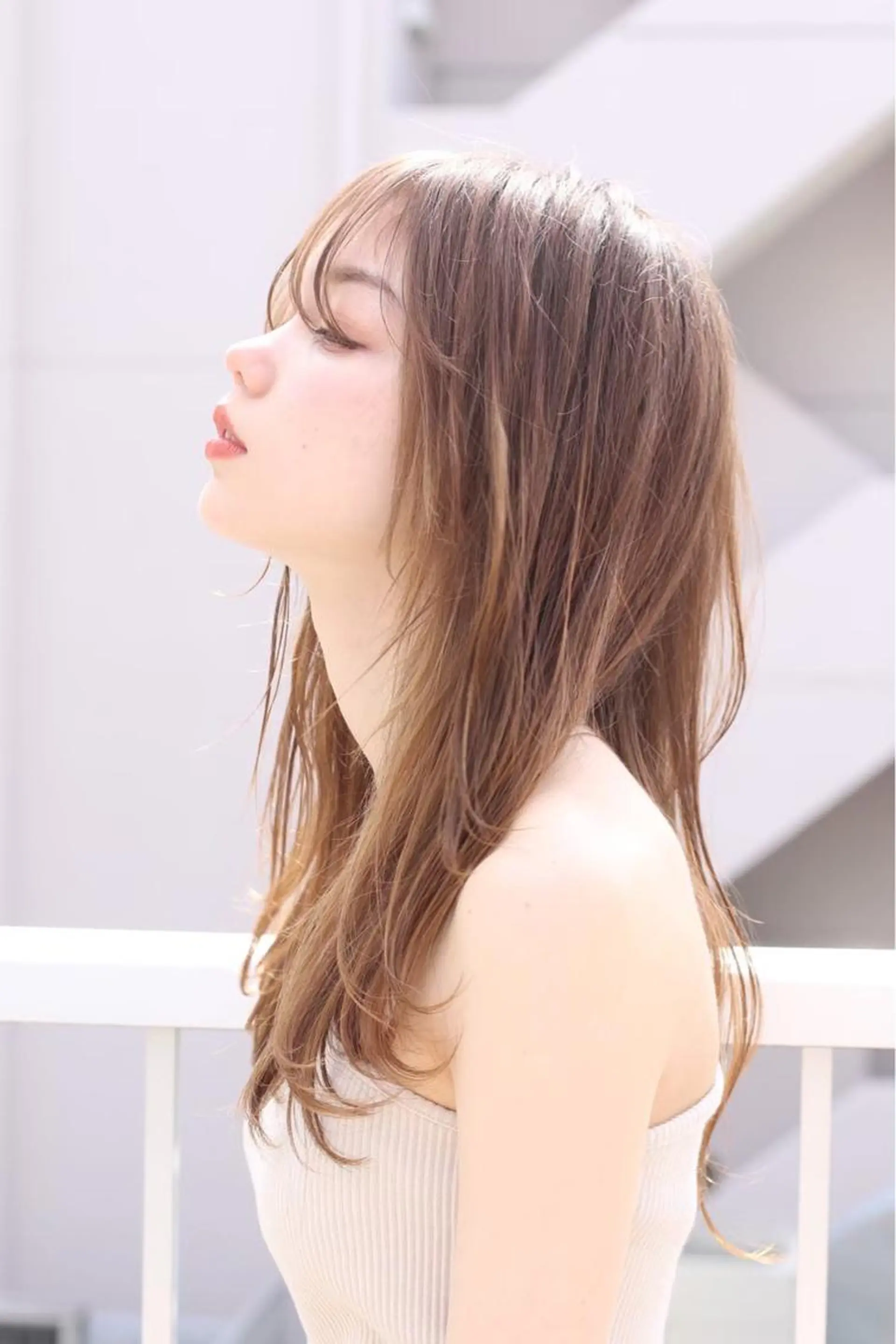 ロング カラー 新宿/韓国レイヤー 髪質改善カラー/角所のヘアスタイル