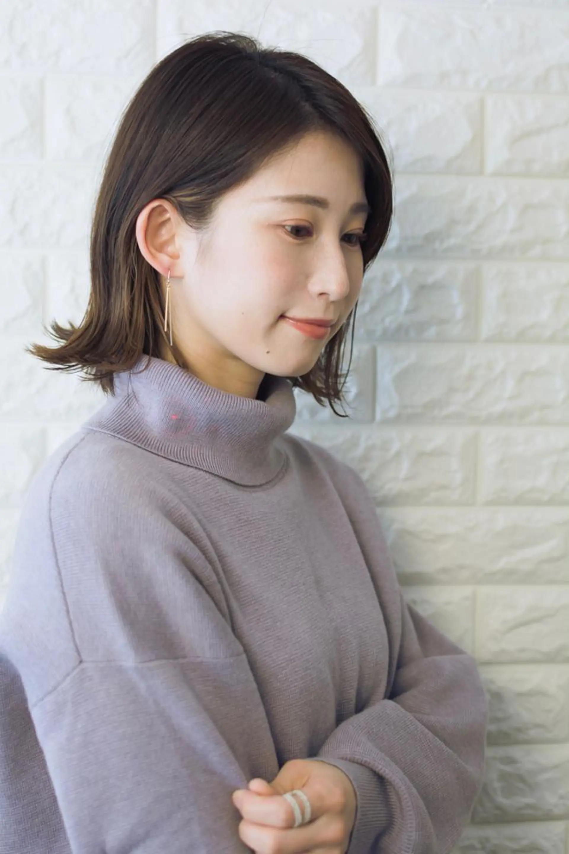 ミディアム ショートボブ ボブ 外国人風カラー ハイライト 外ハネヘア 撮影モデル 斉藤 正敏のその他イメージ