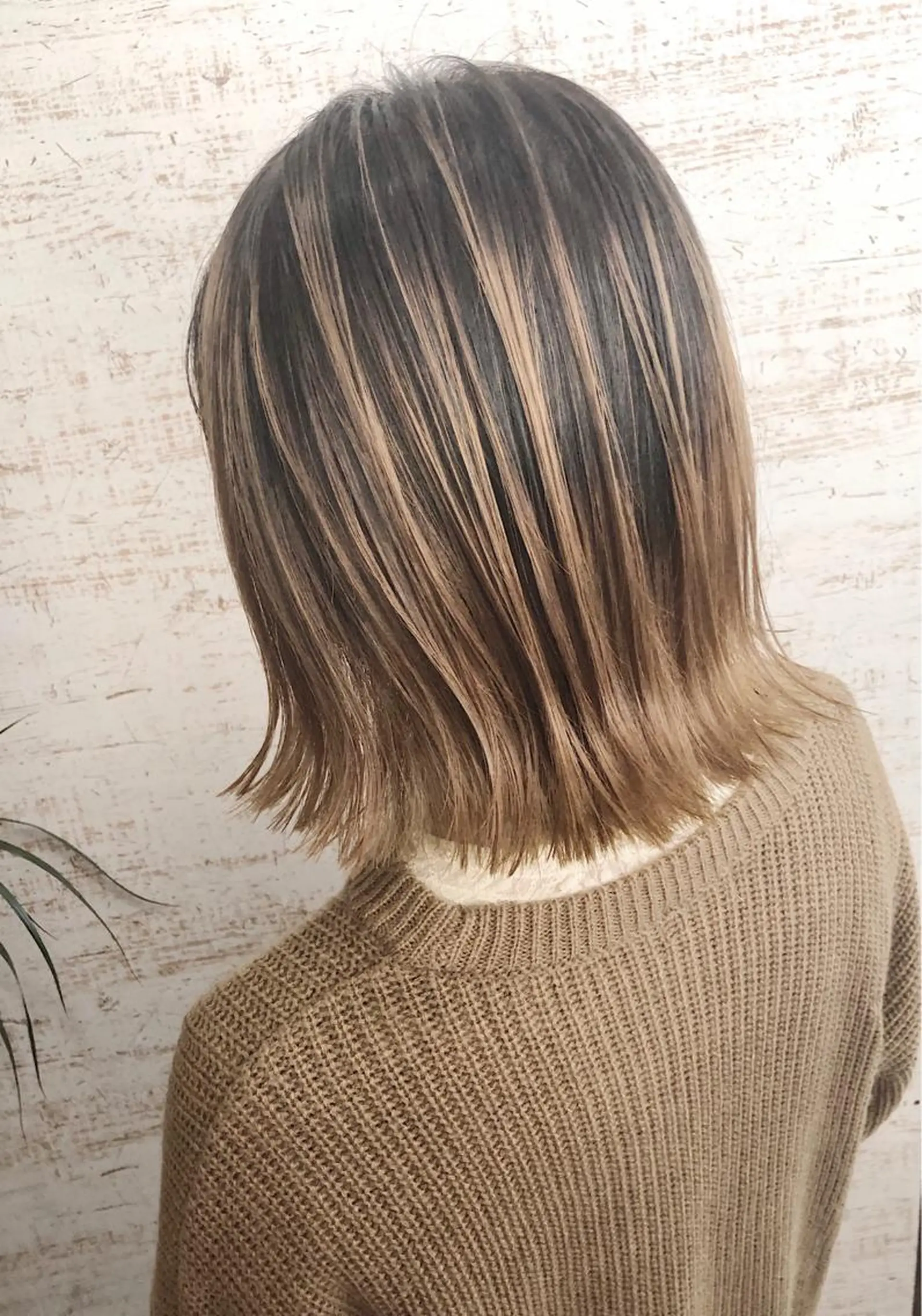 ミディアム カラー バレイヤージュ ブリーチ レイヤーカット ケアブリーチ /髪質 改善/古橋圭史郎のヘアスタイル