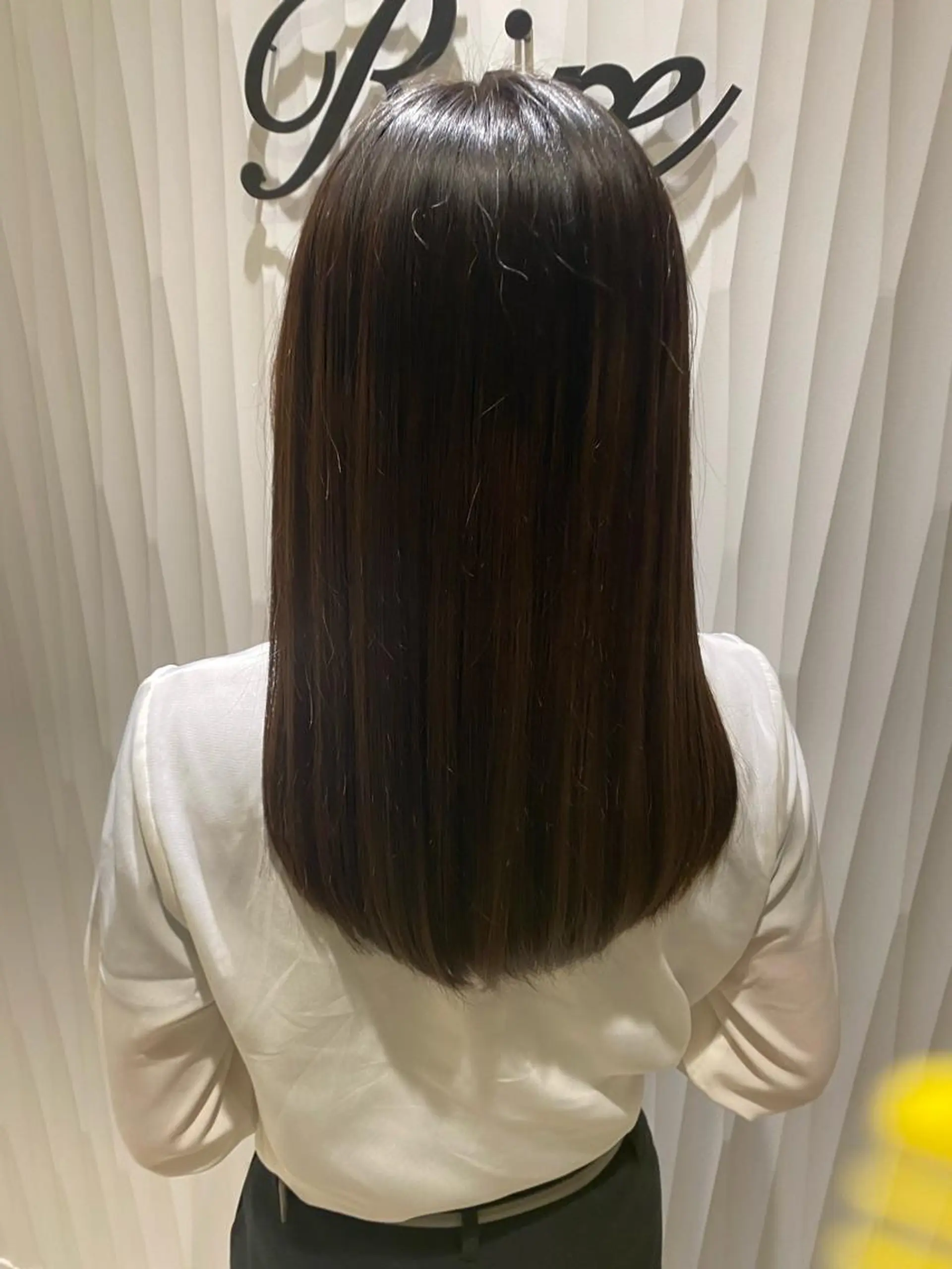 セミロング カット トリートメント 大倉 未波のヘアスタイル