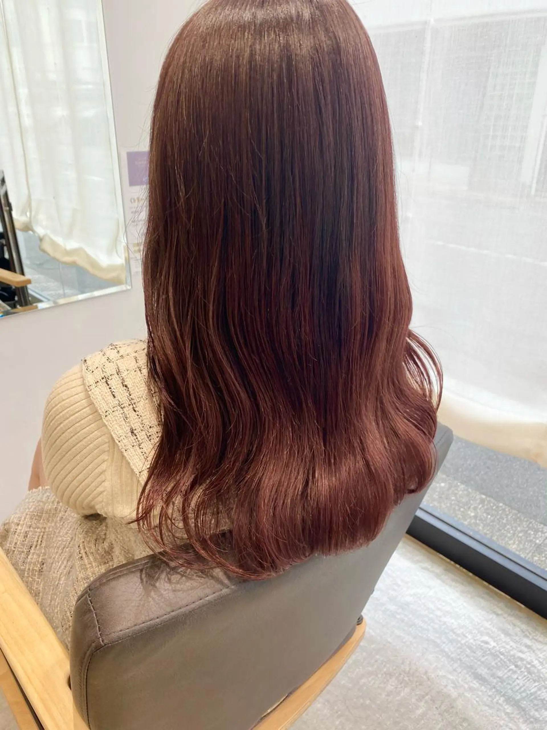 ロング カラー ブリーチ ピンクカラー ヘアカラー トリートメント 艶カラー/韓国風ヘア 🩵shioneのヘアスタイル