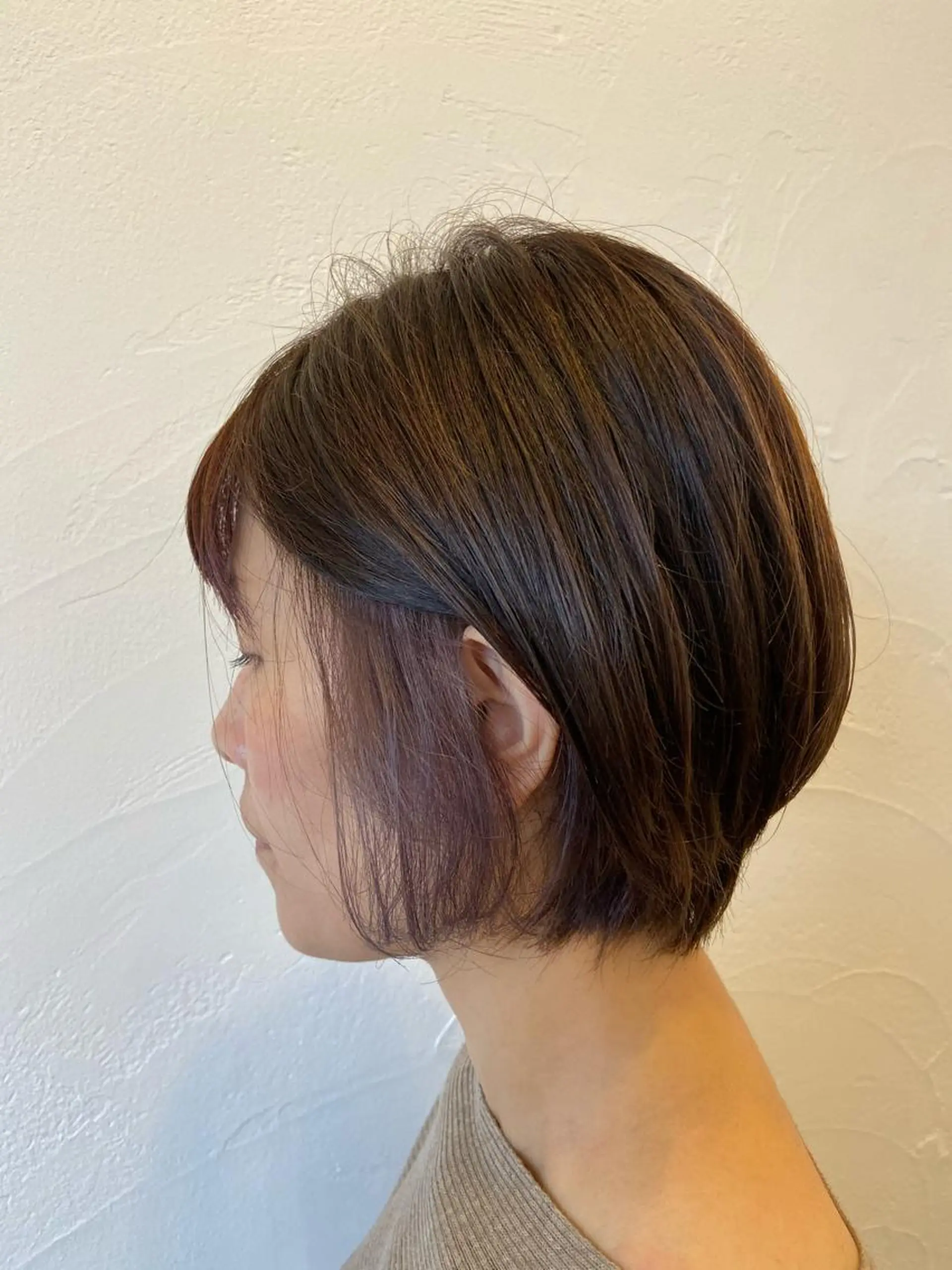 ショート カラー 丸みショート ショートヘア Hair Musee   柱店所属・topstylist 吉住 早織のヘアスタイル