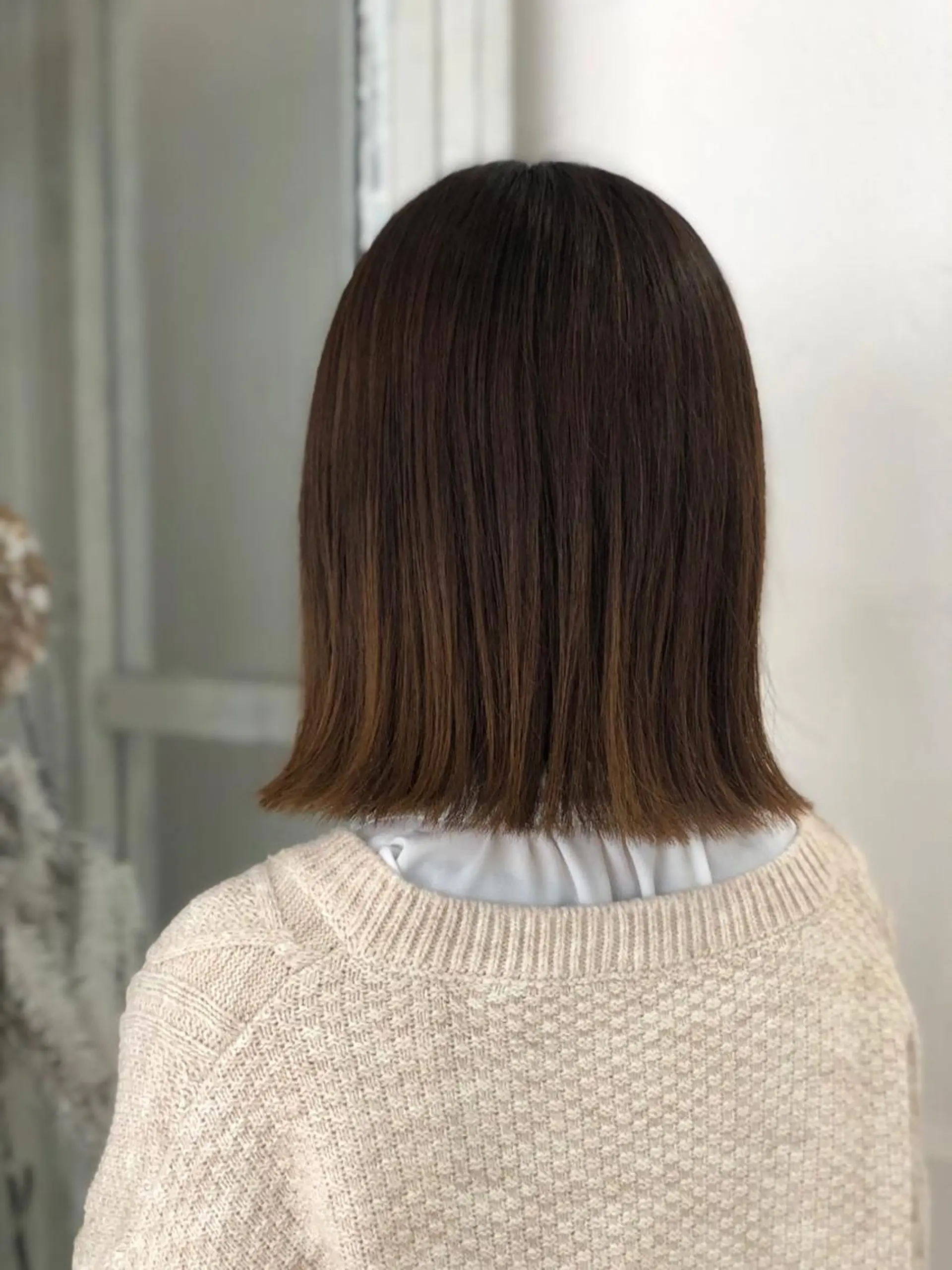 ミディアム ボブ 外ハネヘア NeF所属・miku🌿‬ メンズバレイヤージュのヘアスタイル