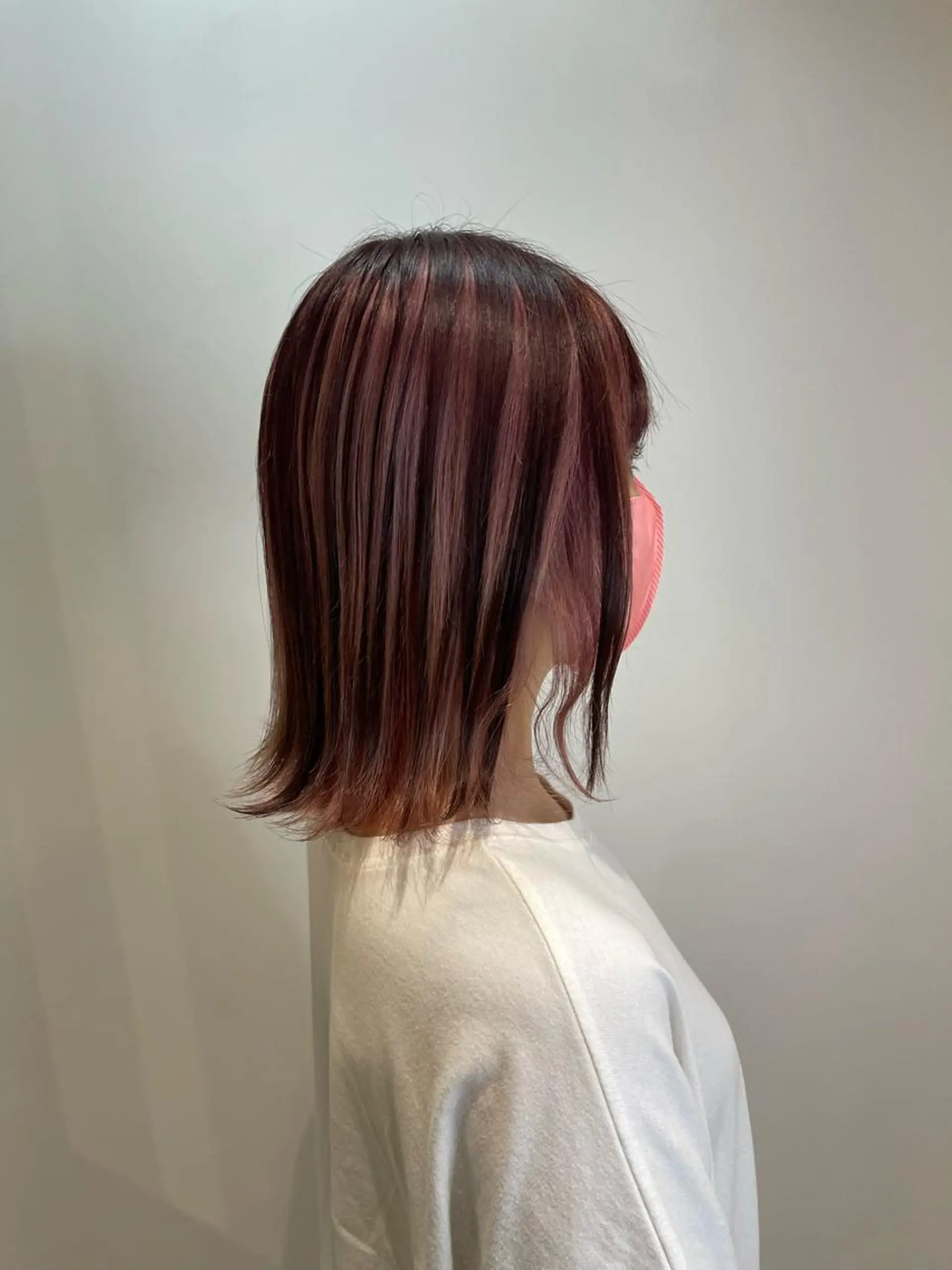 ミディアム カラー ヘアカラー トリートメント &chaLme   心斎橋所属・emi/髪質改善/ 韓国風/艶カラーのヘアスタイル