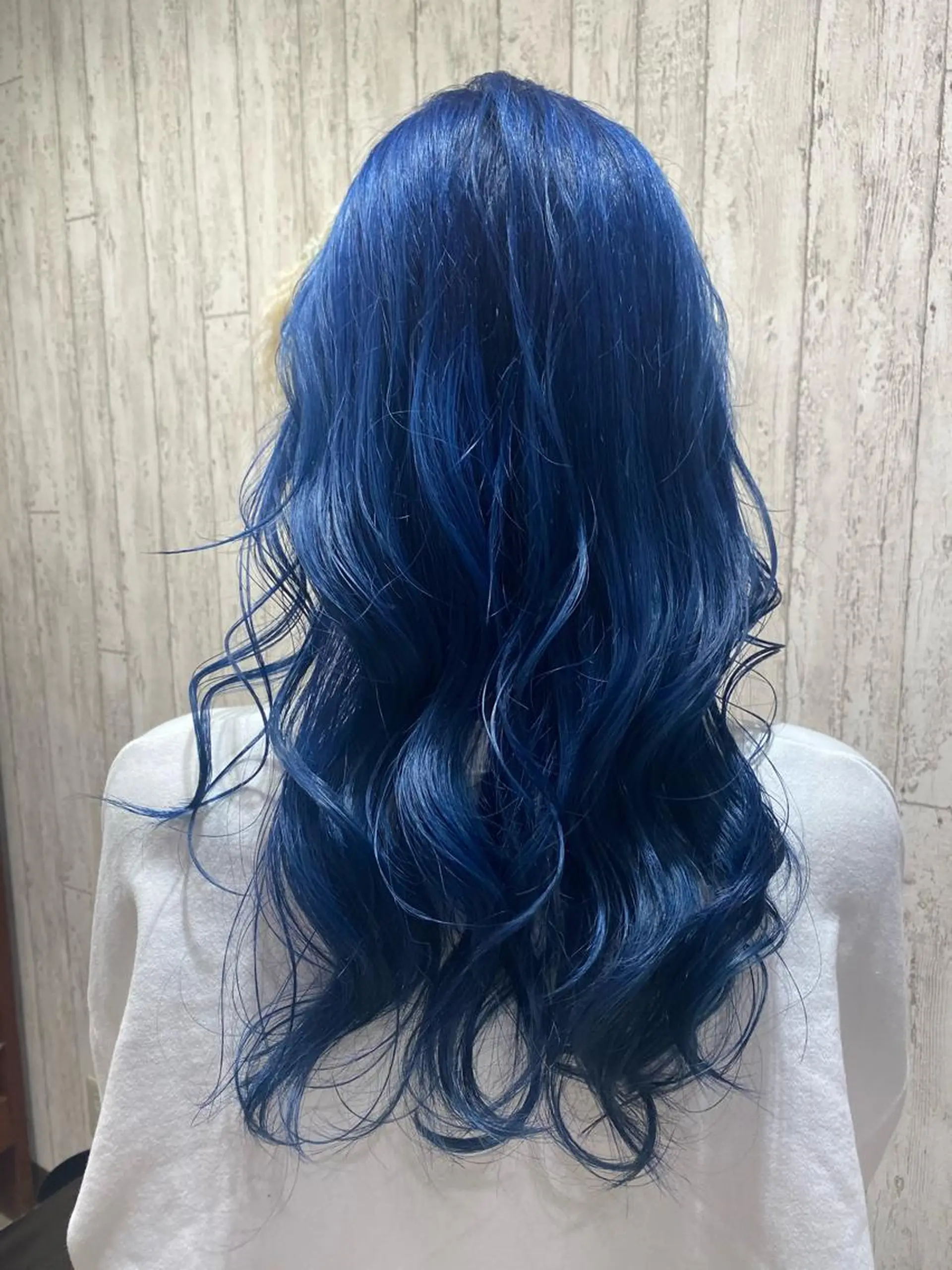ロング カラー ブルーカラー ヘアカラー トリートメント 🦋店長🦋 ほんさわ みずきのヘアスタイル