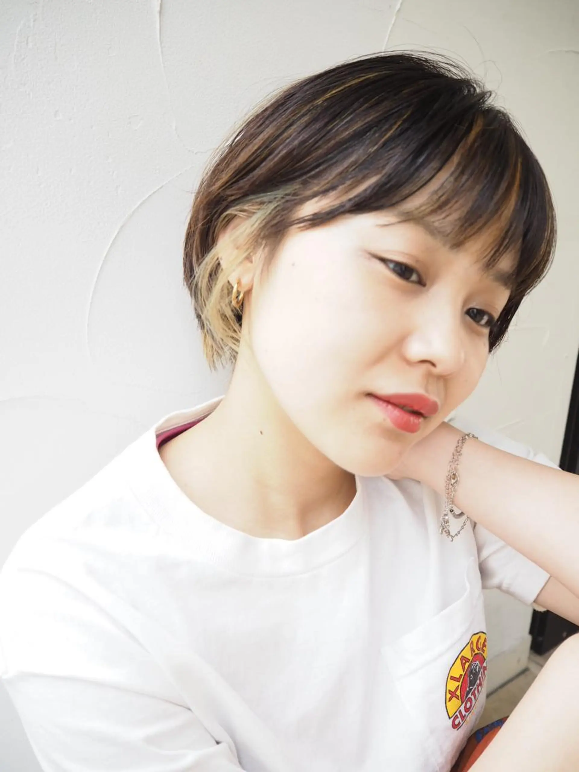 ショート カラー イヤリングカラー ショートヘア 西山梨々【12/1〜 産休を頂きます🎀】のヘアスタイル