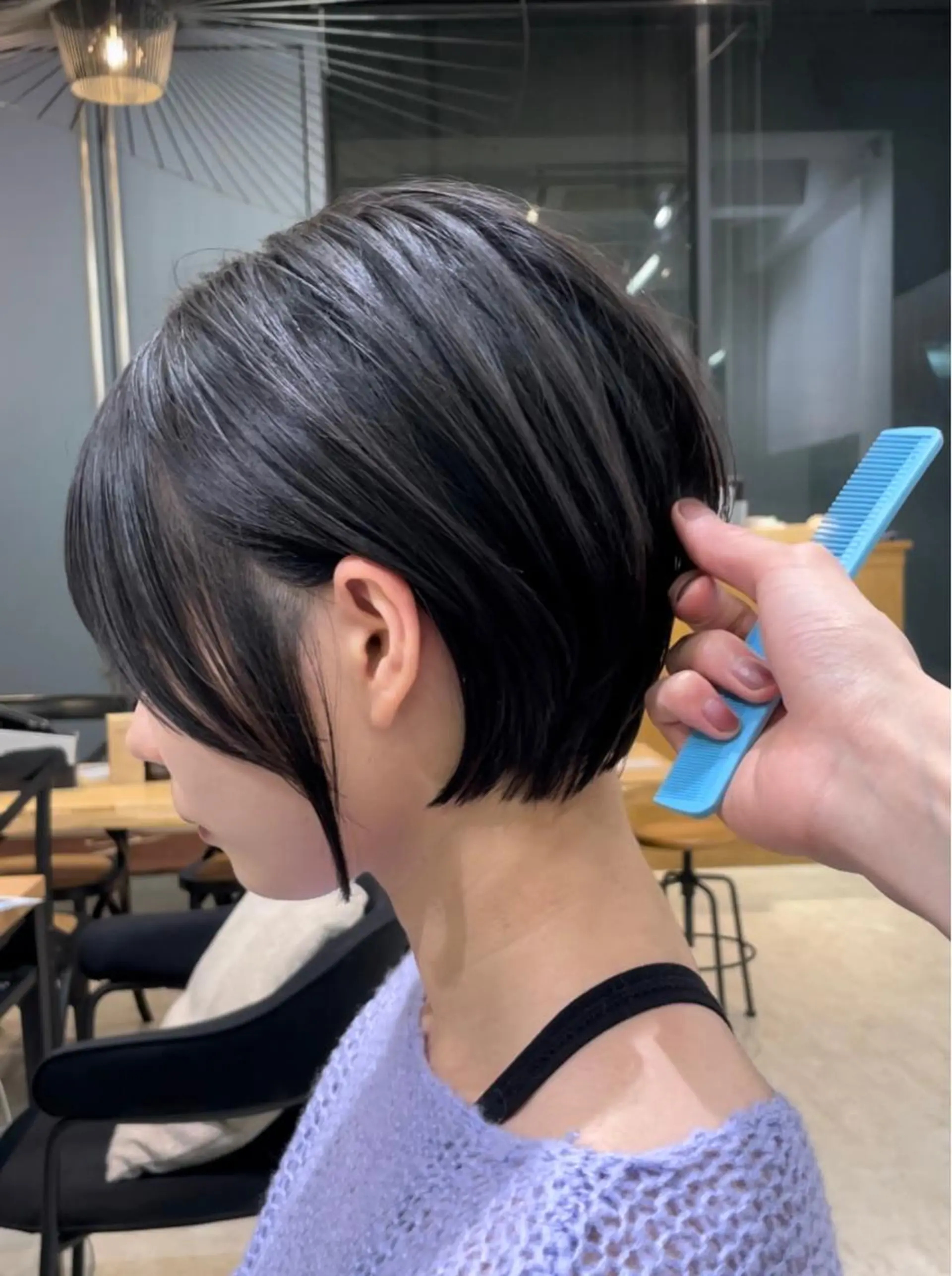 ショート カット ヘアカラー トリートメント ✨−5歳大人ショート ヘア✨れいじのヘアスタイル