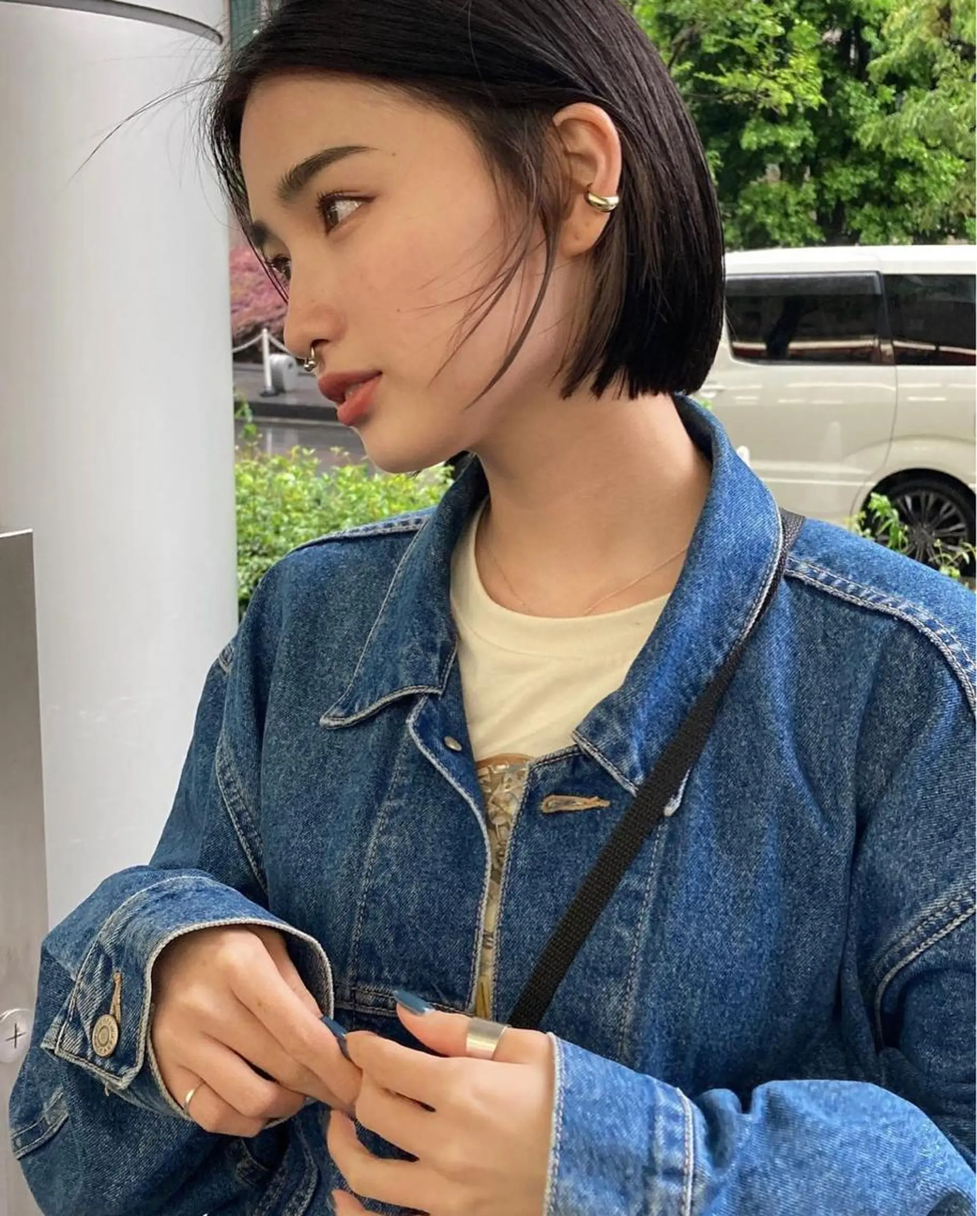 ショート ショートボブ ボブ ショートヘア カット 縮毛矯正 透明感カラー/ 髪質改善✨️💞萌愛のヘアスタイル