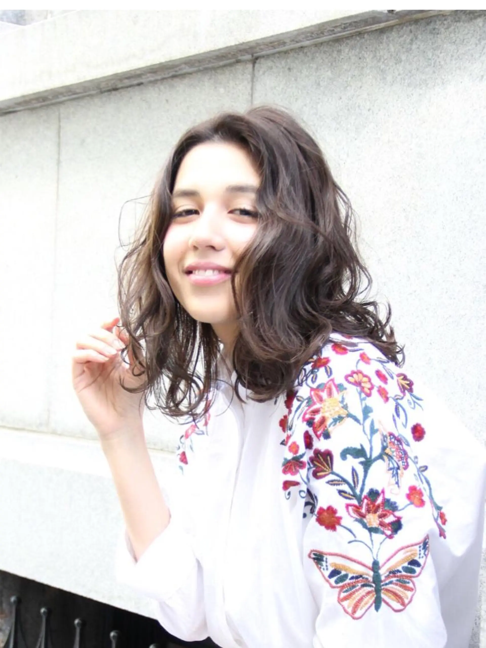 ミディアム 似合わせ艶髪カラー ❤️ハダユミのヘアスタイル