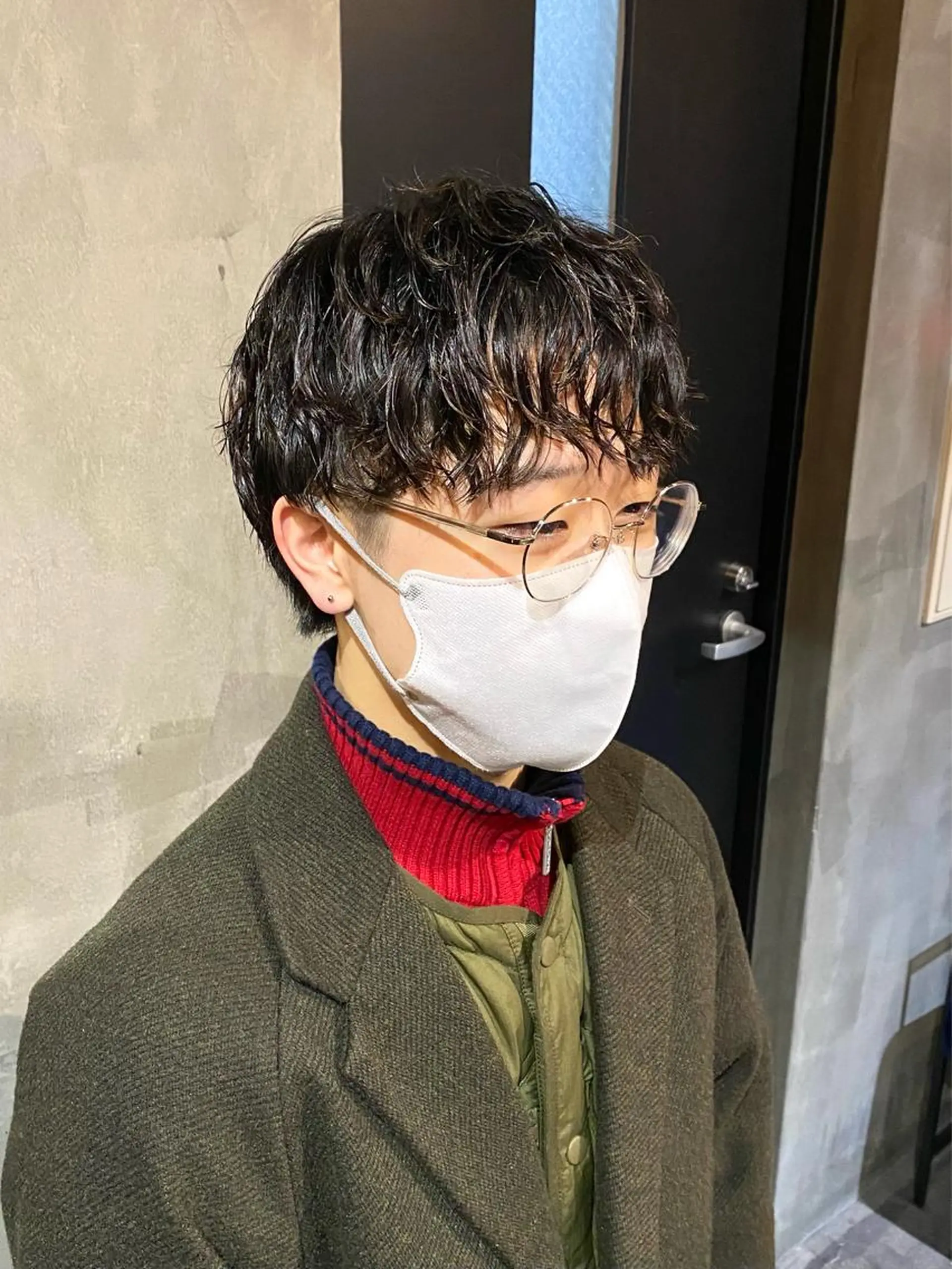 ショート パーマ メンズ カット パーマ Agu hair lore沼館店所属・八戸パーマ/メンズパ ーマ/シンゴ。のヘアスタイル