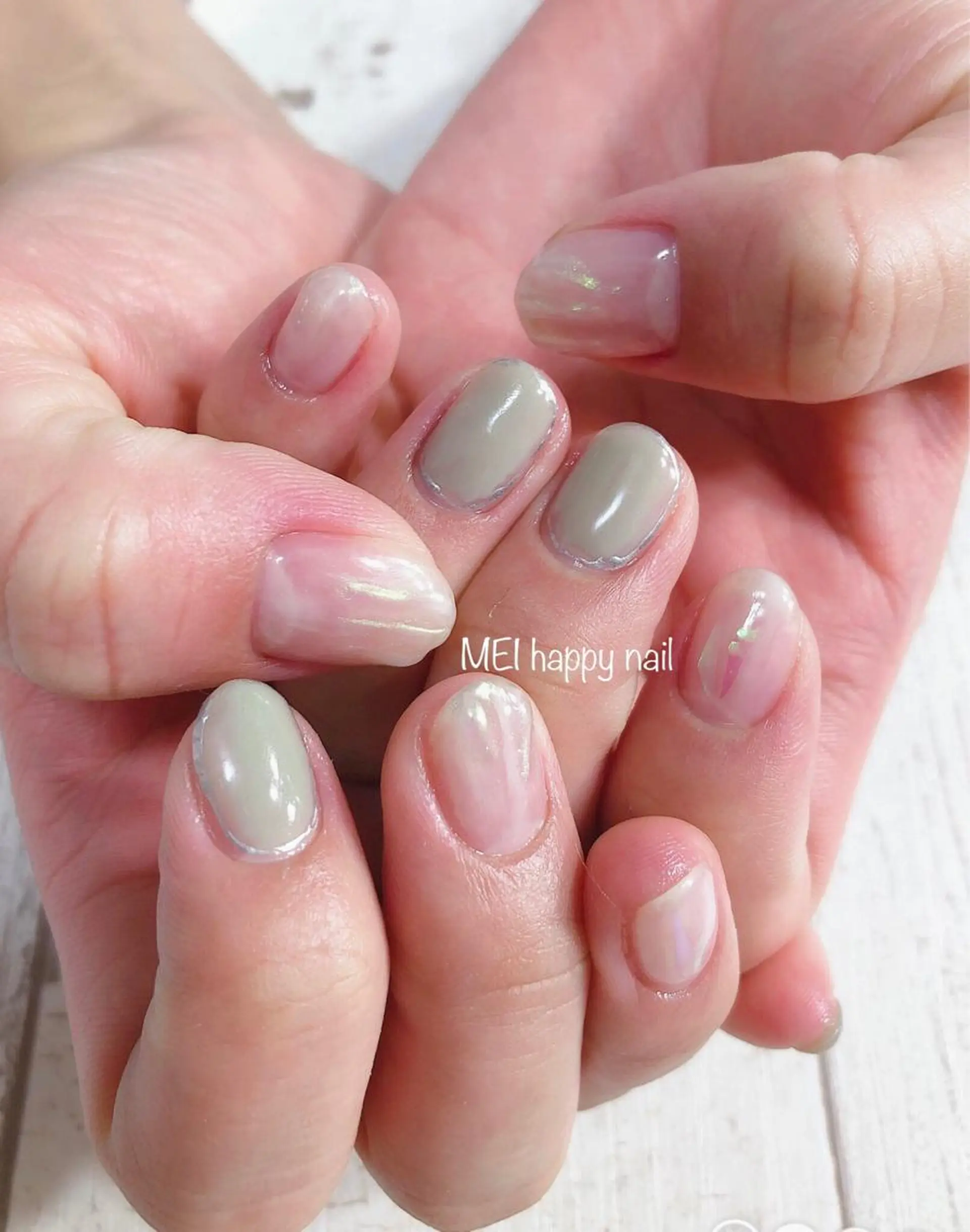 ネイル 北浦和 自爪育成ケアのネイルデザイン