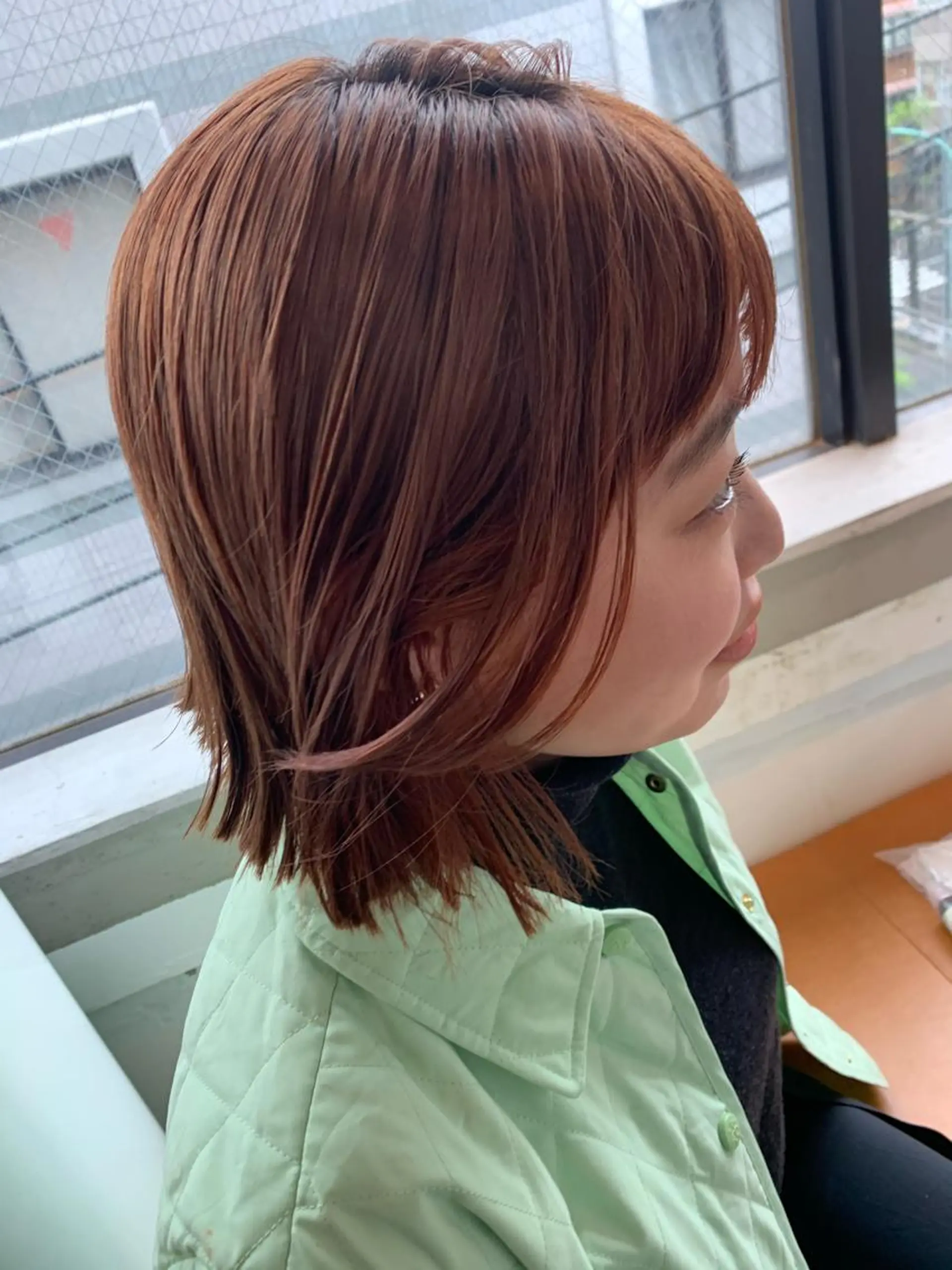 ショート カラー ブラウンカラー オレンジ オレンジブラウン ヘアカラー トリートメント pole/apartment所属・💓パーマ，💗 レイヤーカットのヘアスタイル