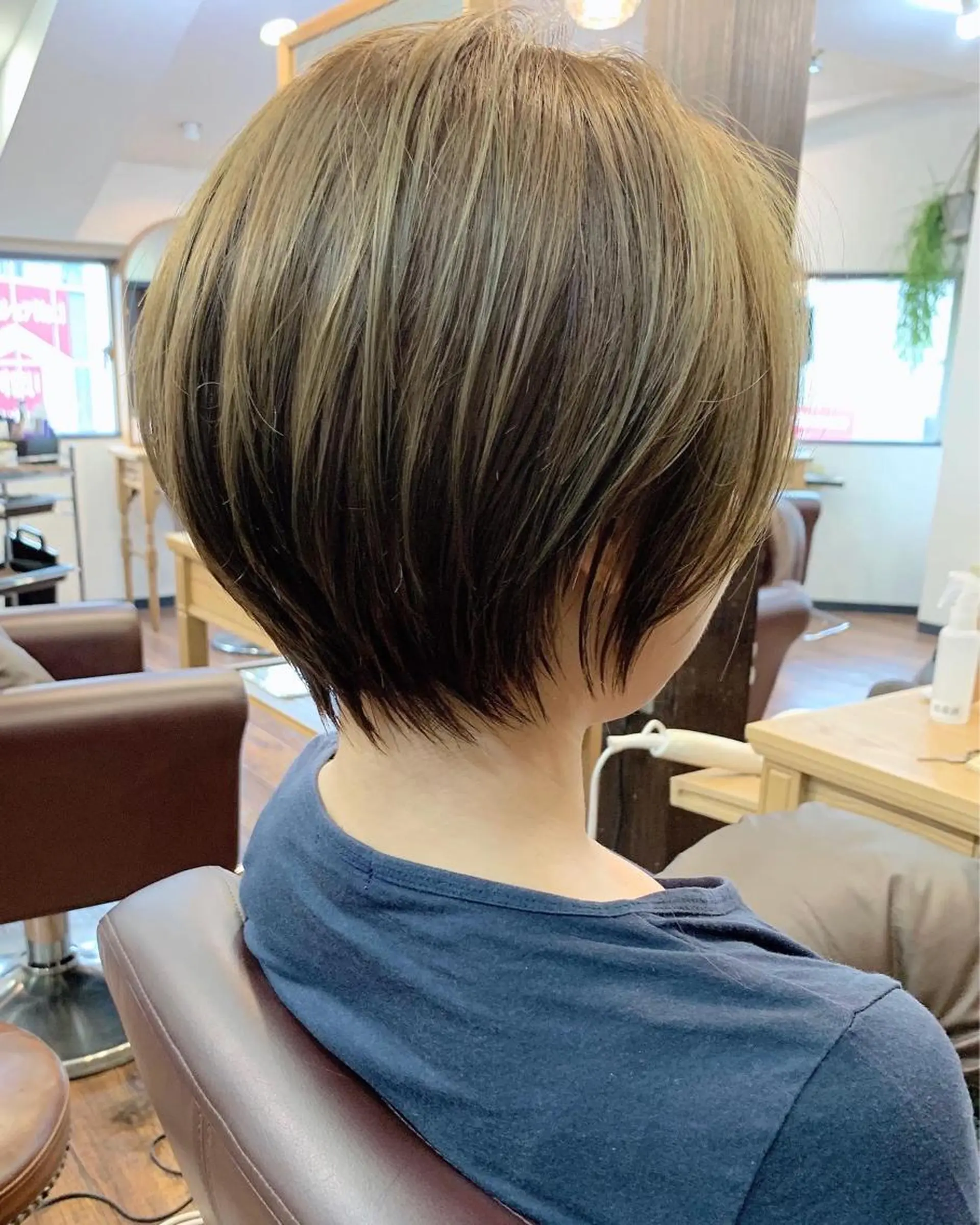 ショート 縮毛矯正/ショート/ レイヤー/畑中正敏のヘアスタイル