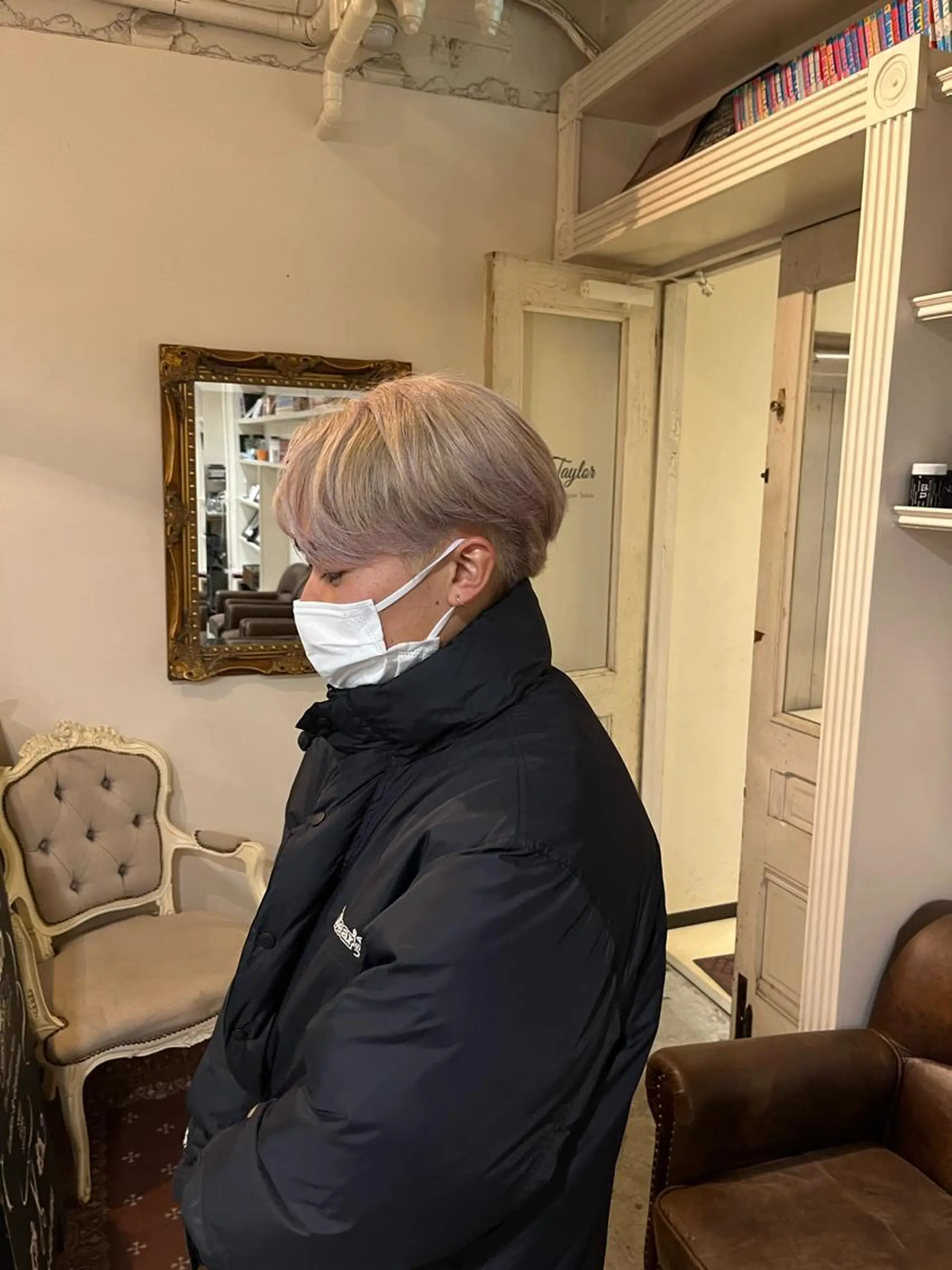 ショート カラー メンズ 高島 凜のヘアスタイル