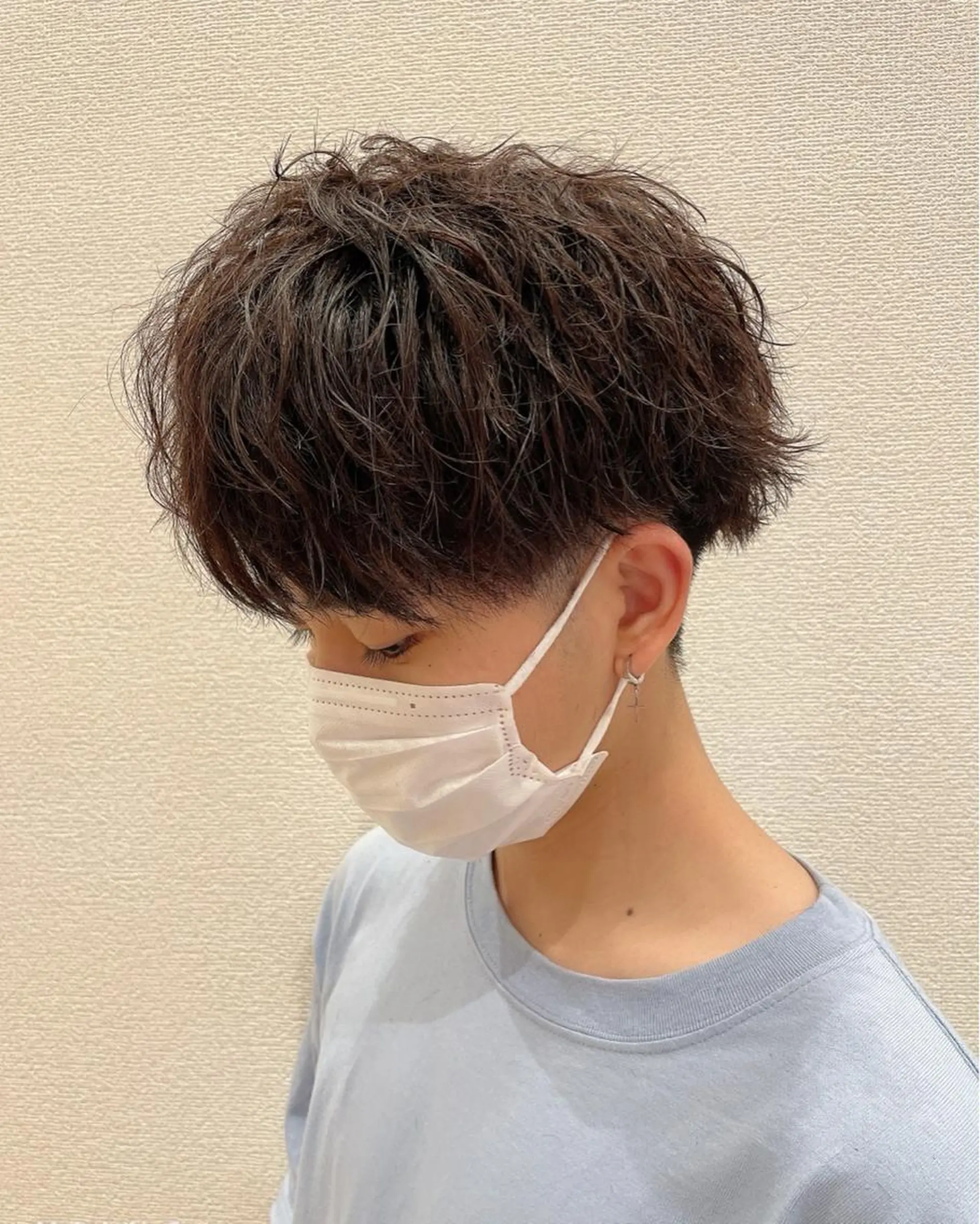 ショート パーマ メンズ メンズパーマ ツイストスパイラルパーマ スパイラルパーマ ショート/レイヤー /札幌/小山内のヘアスタイル