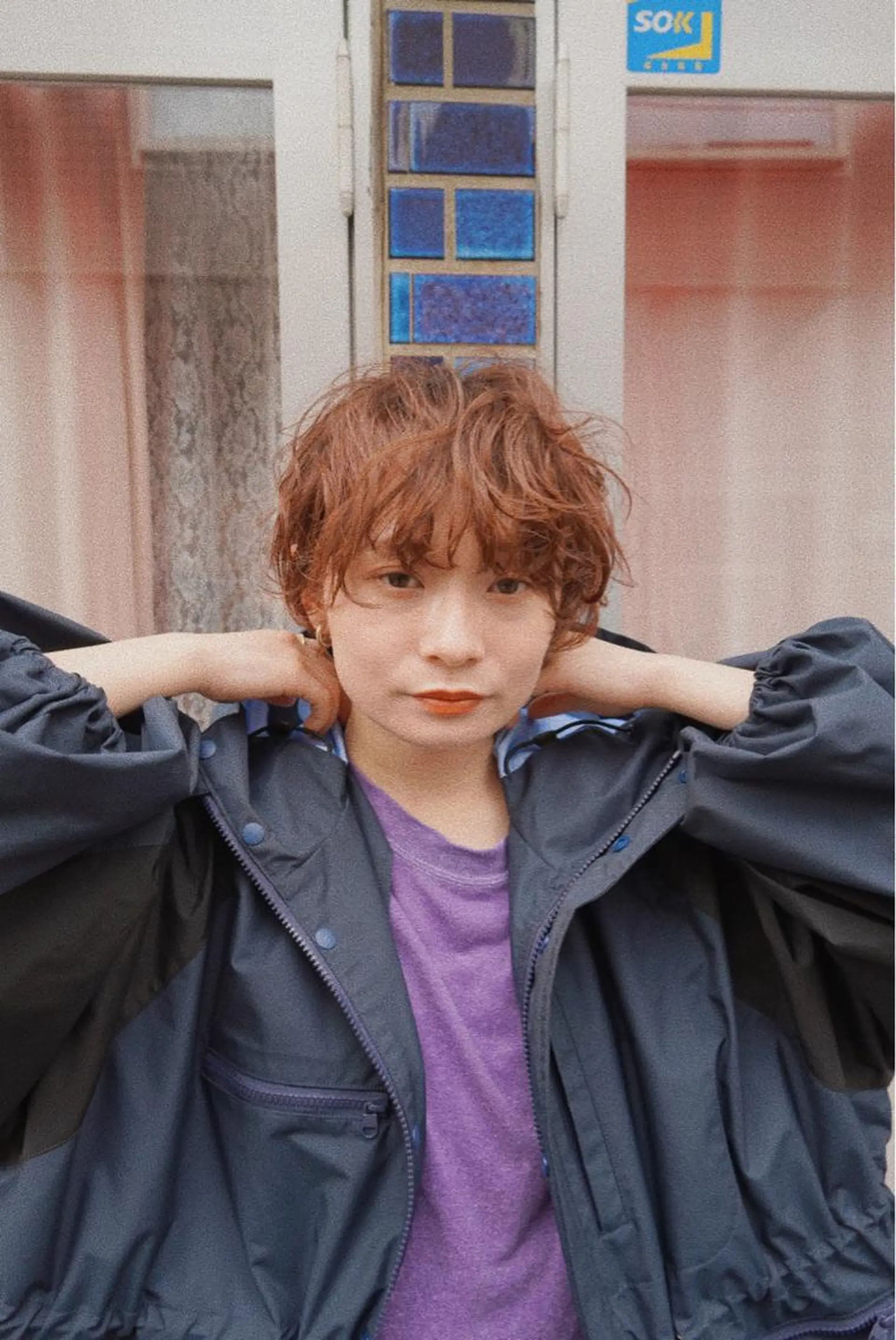 ショート パーマ ヘアアレンジ ショートヘア スパイラルパーマ カット ヘアカラー トリートメント ヘアセット stand所属・ニュアンスヘア🌔 nanakoのヘアスタイル