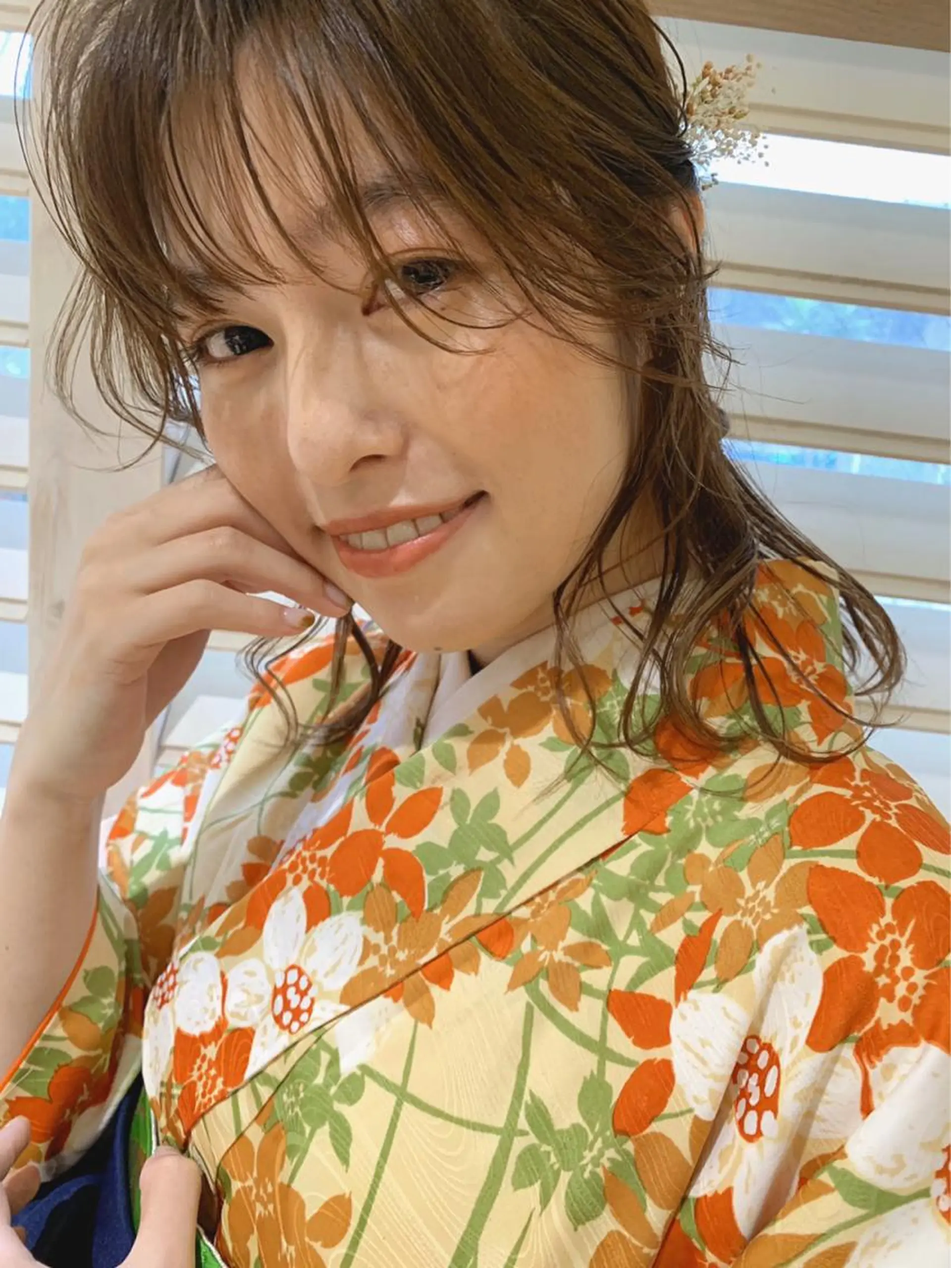 ミディアム ヘアアレンジ 着付け ぱつっとボブ/ 小野あかねのその他イメージ