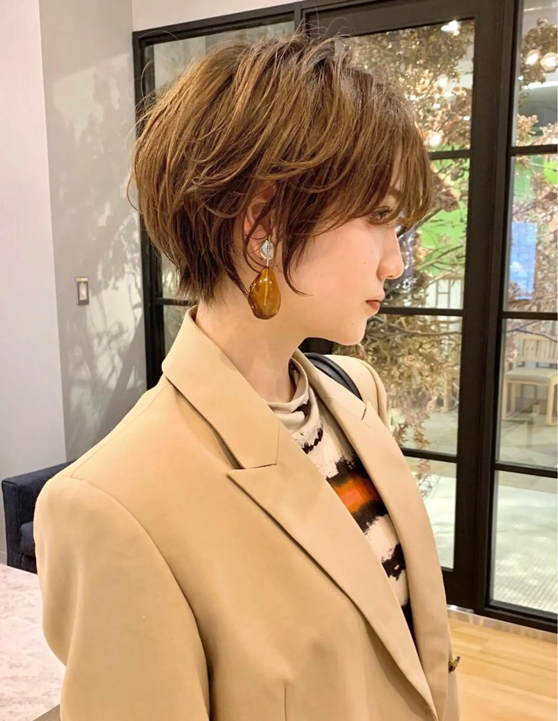 ショート ショートボブ ハンサムショート ボブ くびれヘア ショートヘア GIEN TERRASE所属・小濱 ありすのヘアスタイル