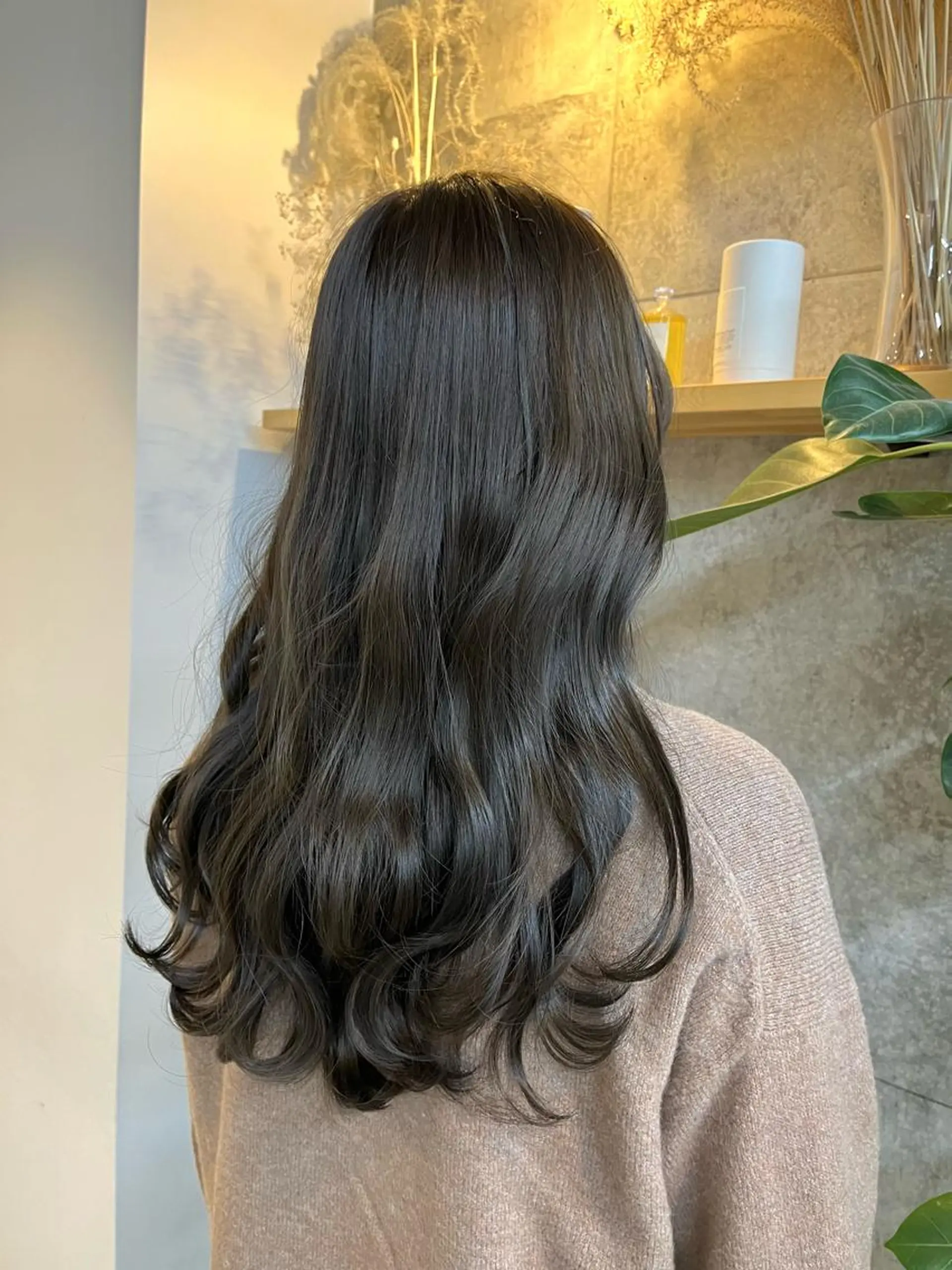 セミロング カラー カット ヘアカラー ハイトーンカラ ー/小川のヘアスタイル