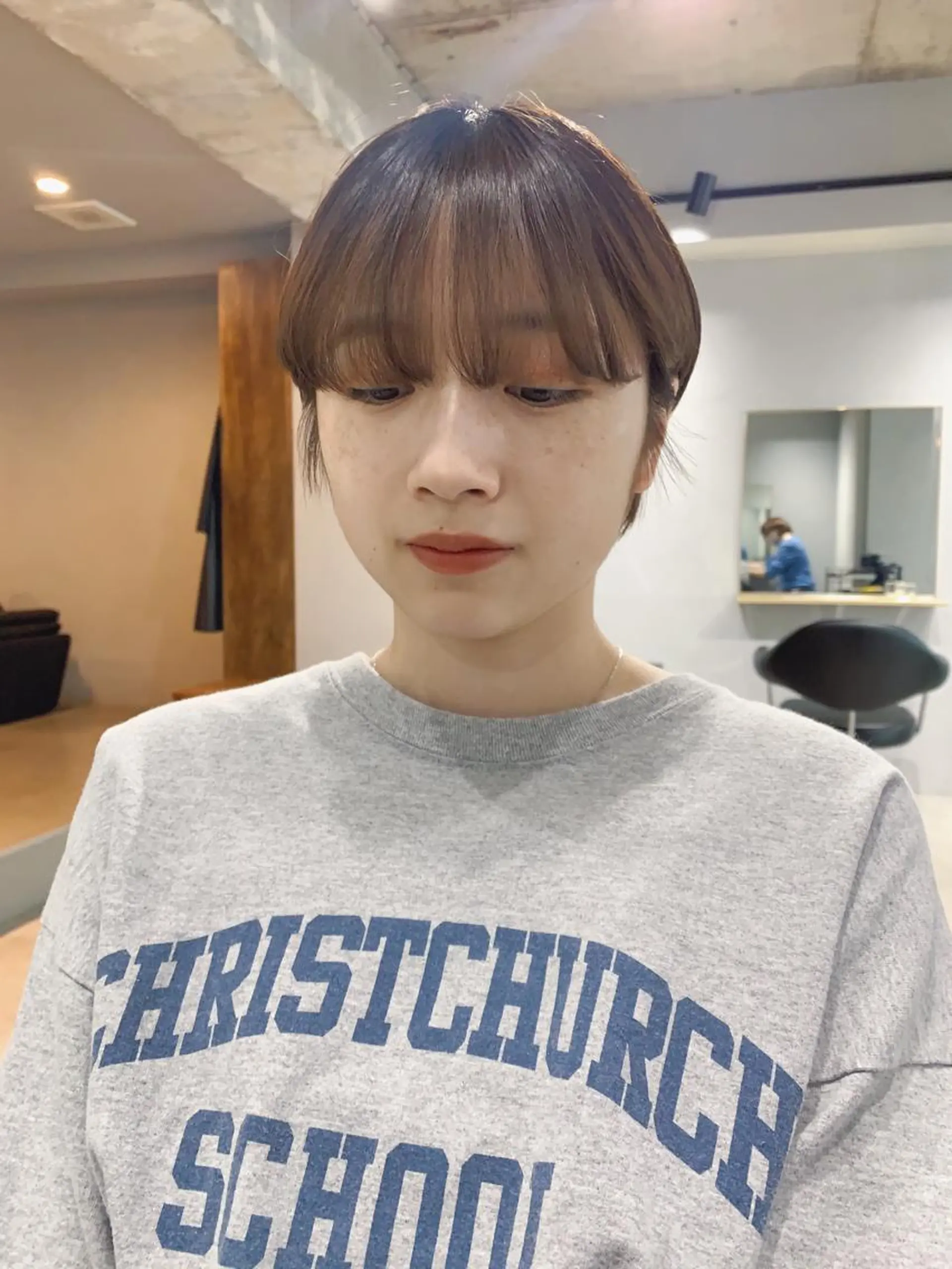 ショート カラー ボブパーマコテ巻き風 パーマNo1深江秀平のヘアスタイル