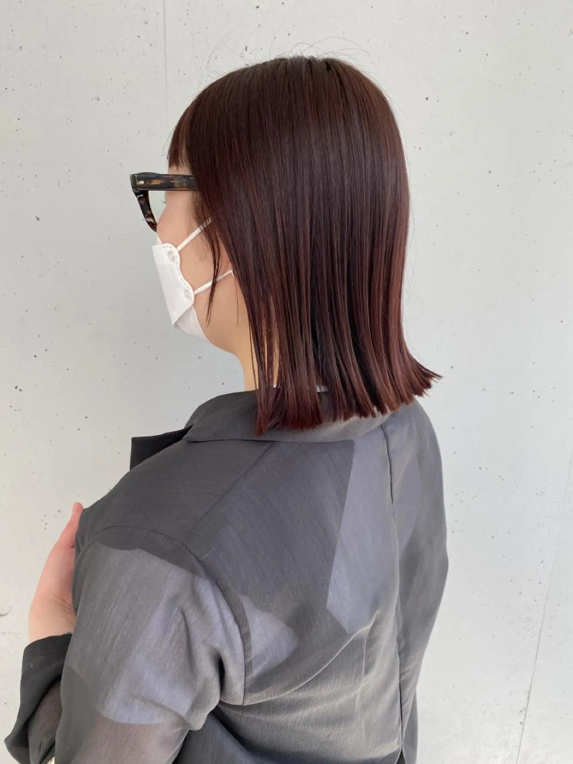 ミディアム カット ヘアカラー トリートメント ボブ / オージュア 🌸Mikuのヘアスタイル