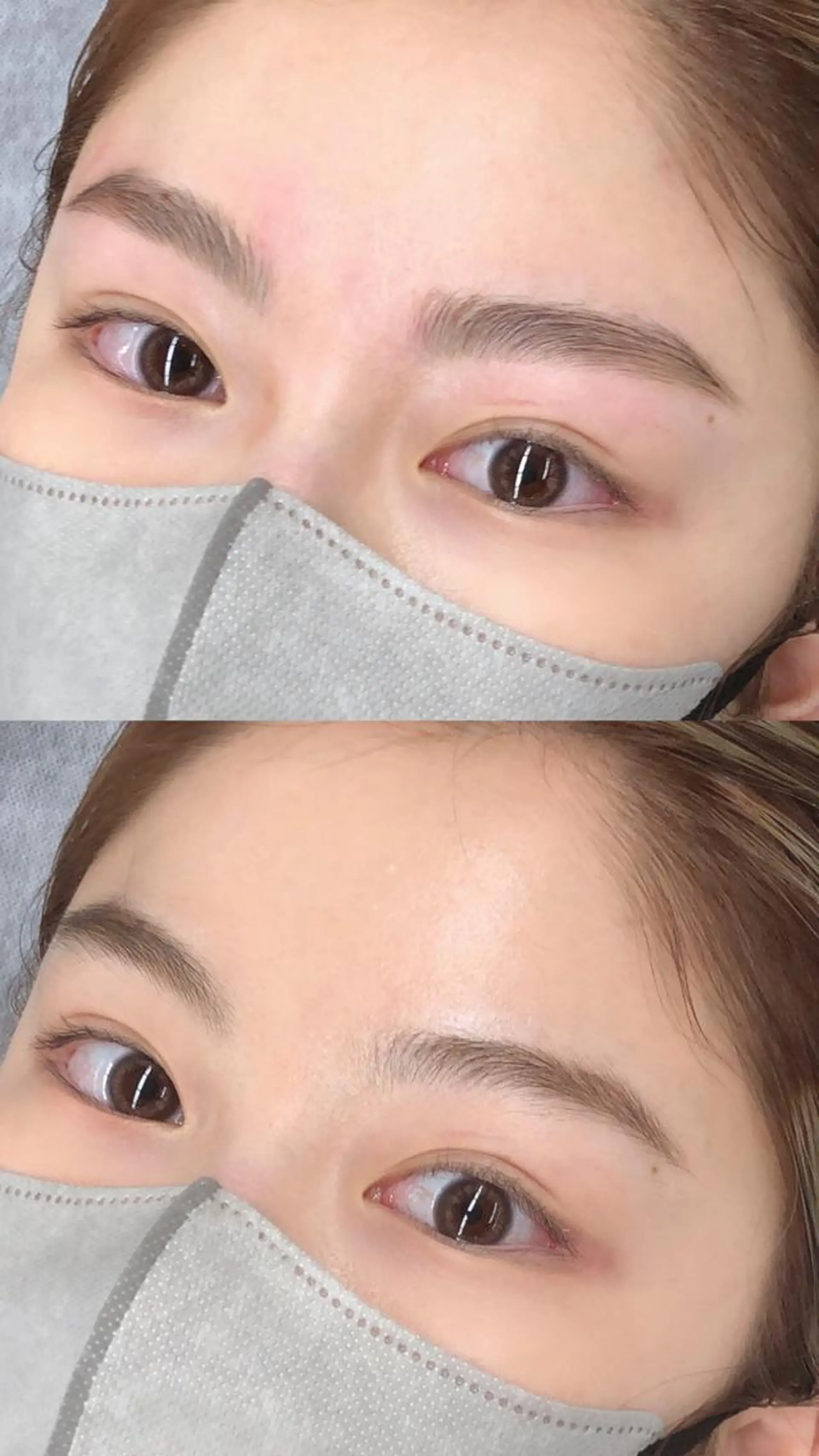 アイブロウ ハリウッドブロウリフト Hug me eyelashのマツエク・マツパデザイン