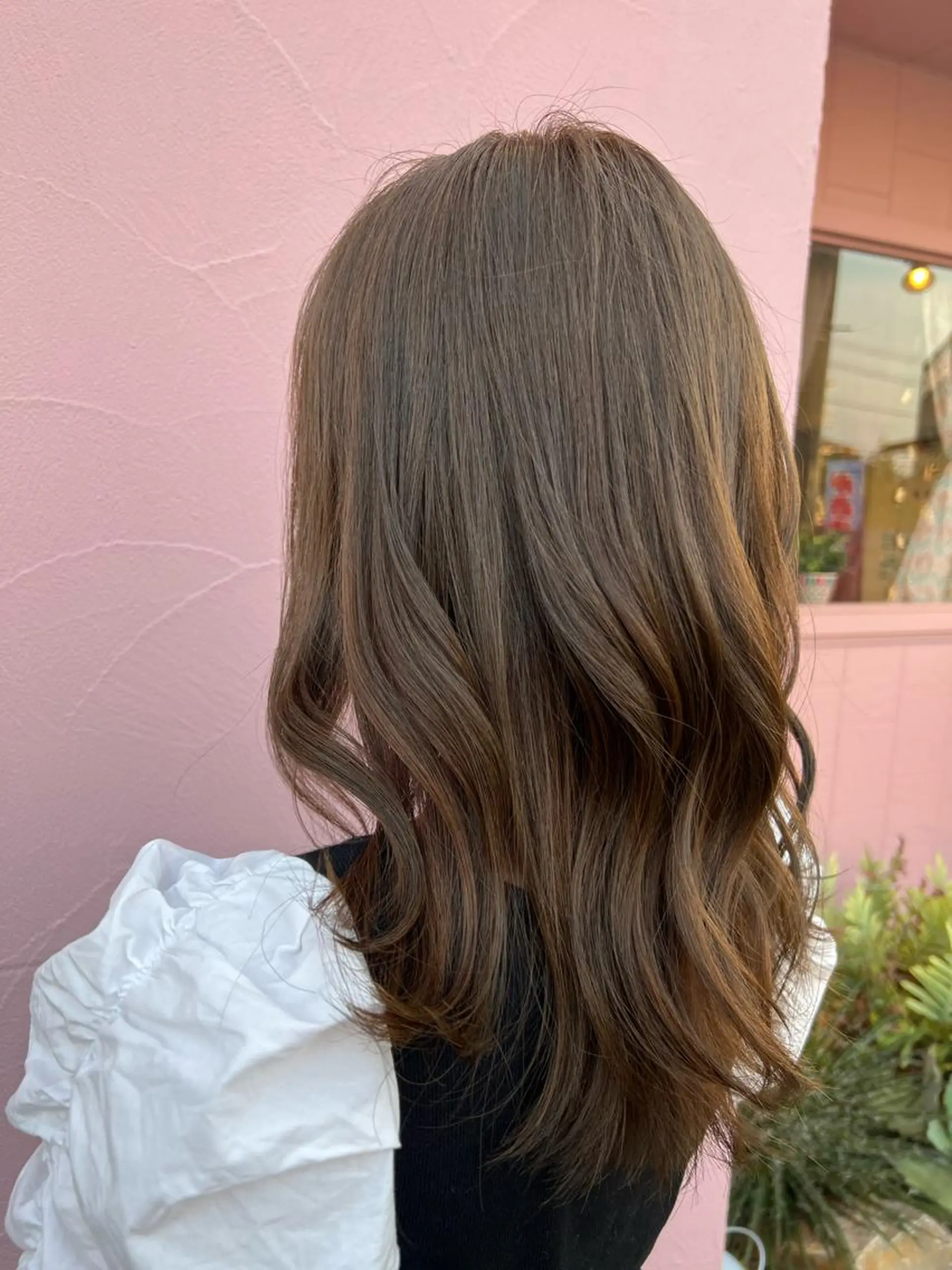 ロング カラー アッシュ 黒髪 ブリーチ ブルーカラー ブルーブラック 🌿寄り添い型美容師 🌿yuiのヘアスタイル