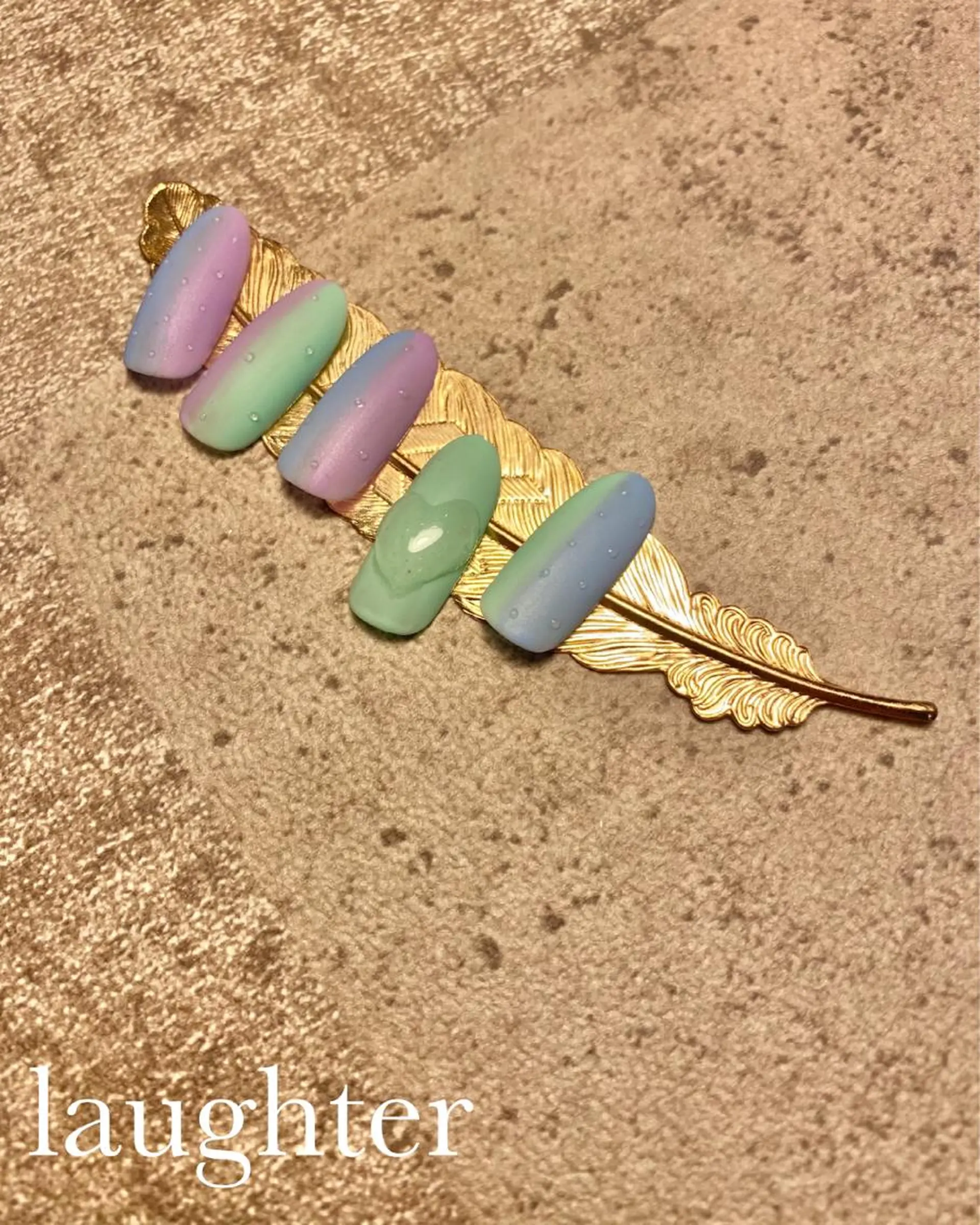 ネイル マットネイル パステルネイル ハンドネイル laughter nailのネイルデザイン