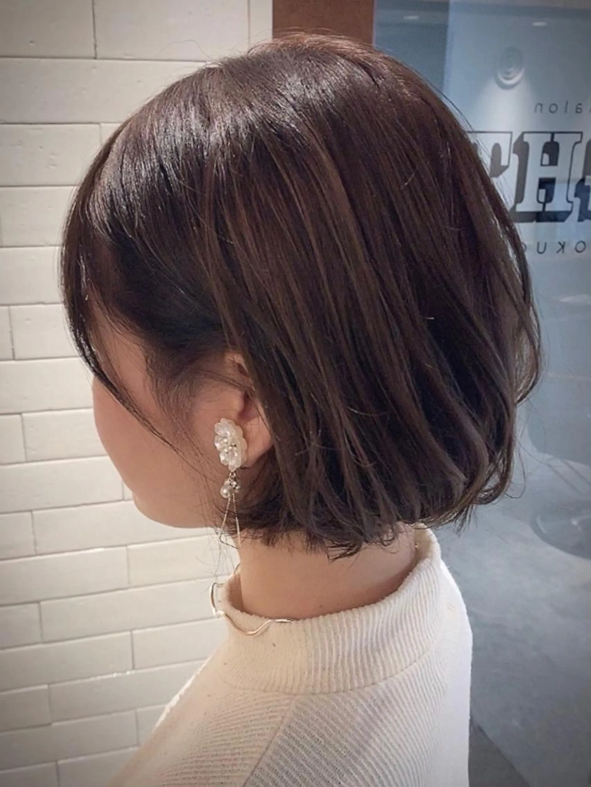 ショート ショートボブ ボブ レイヤーカット ショートヘア カット ヘアカラー トリートメント ヘアセット 坂本 なつきのヘアスタイル