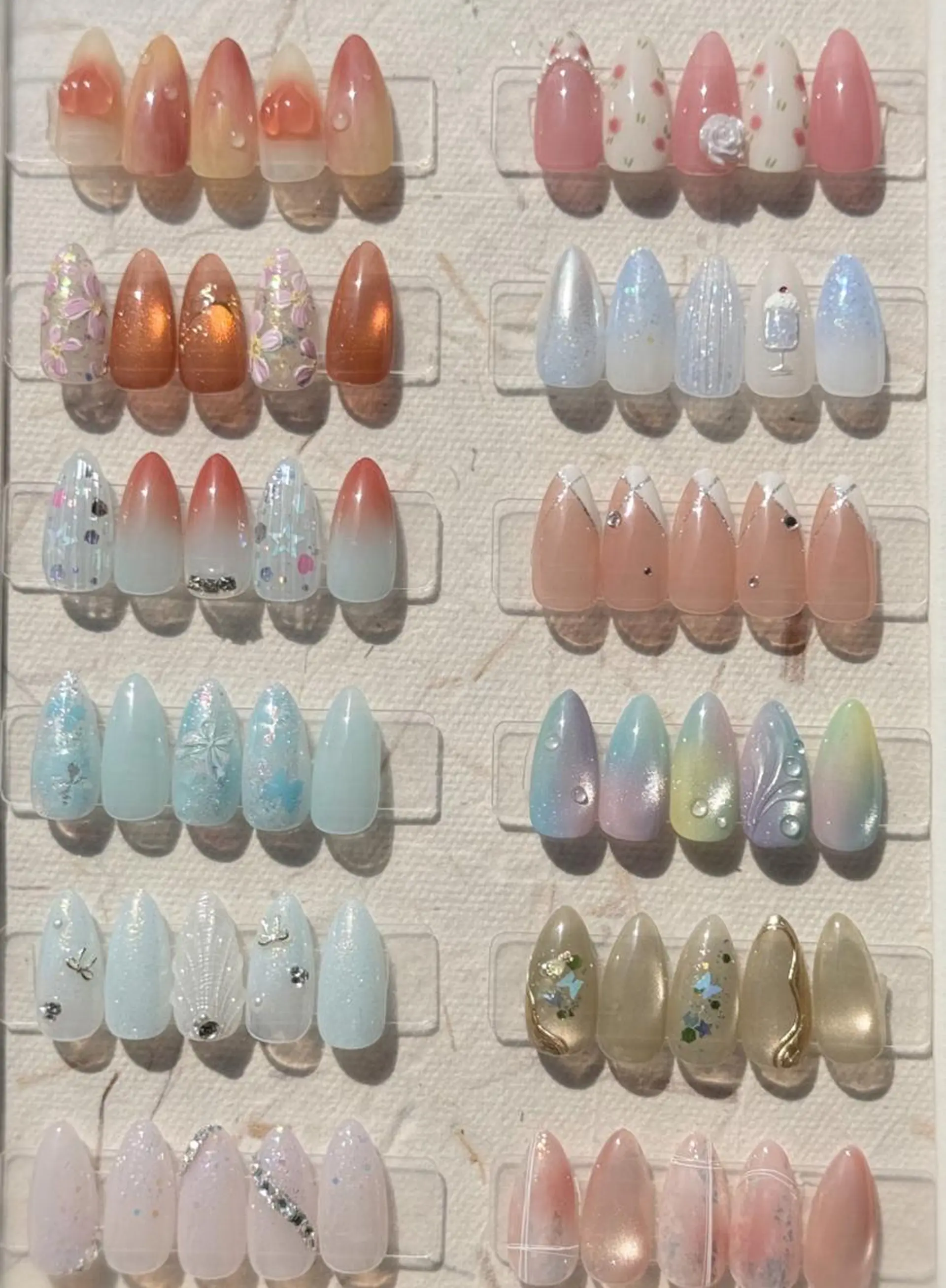 セミロング ハンドネイル ビルドアップ ビューティー リリのネイルデザイン