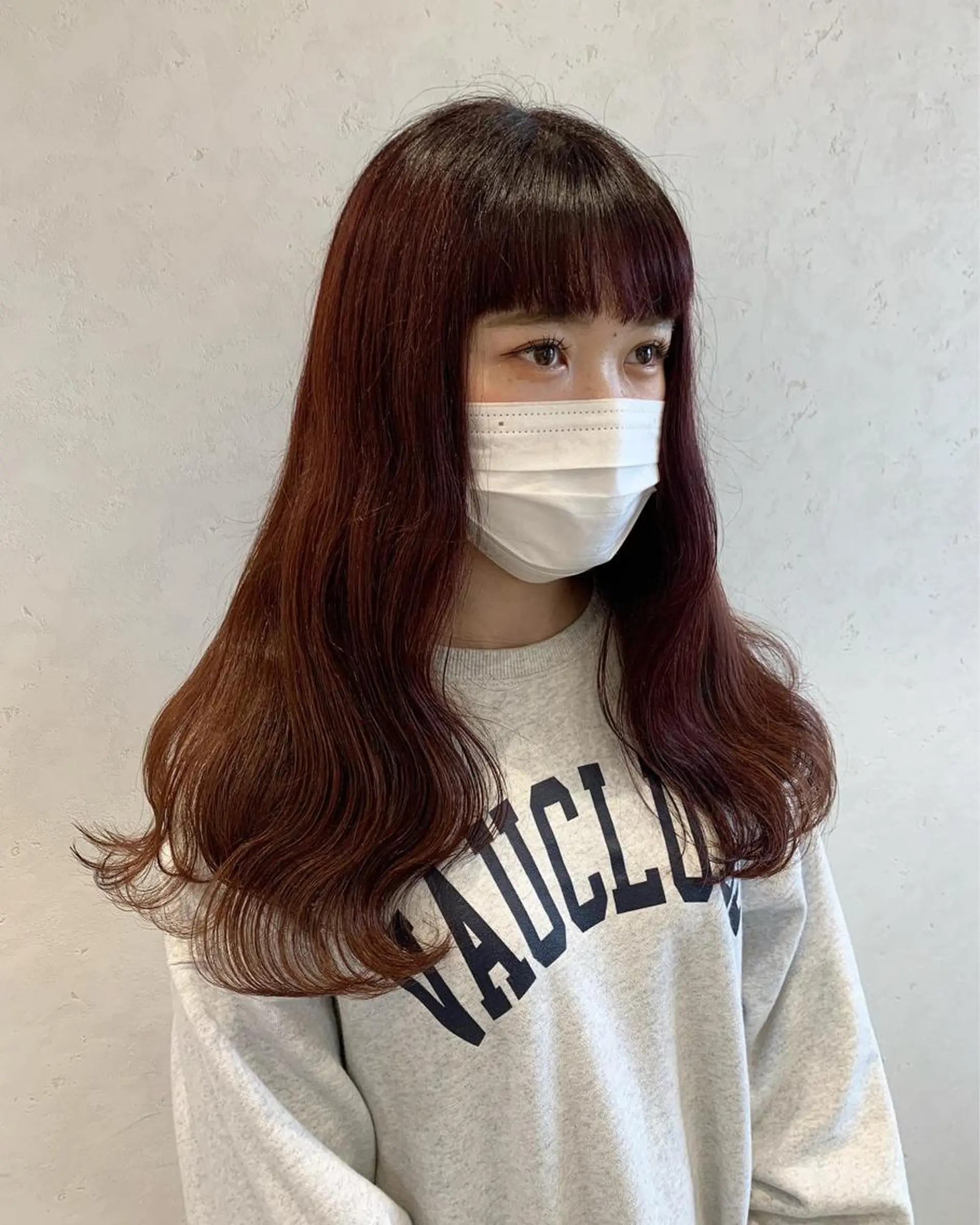 ロング カラー ヘアアレンジ ボルドーカラー ヘアカラー ayumi🌈 インナーカラー🌈のヘアスタイル
