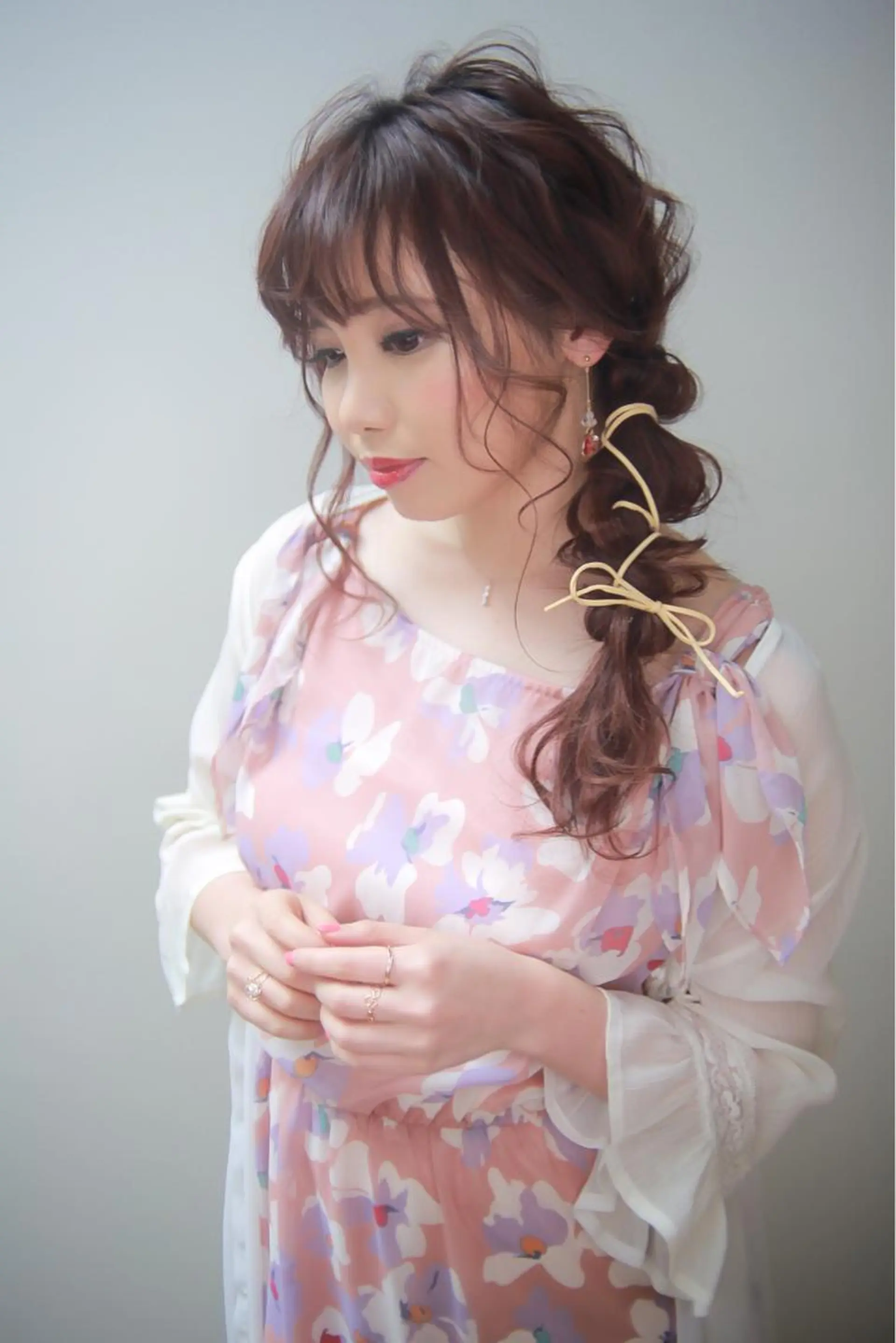 ロング カラー ヘアアレンジ 伊藤 裕貴のヘアスタイル