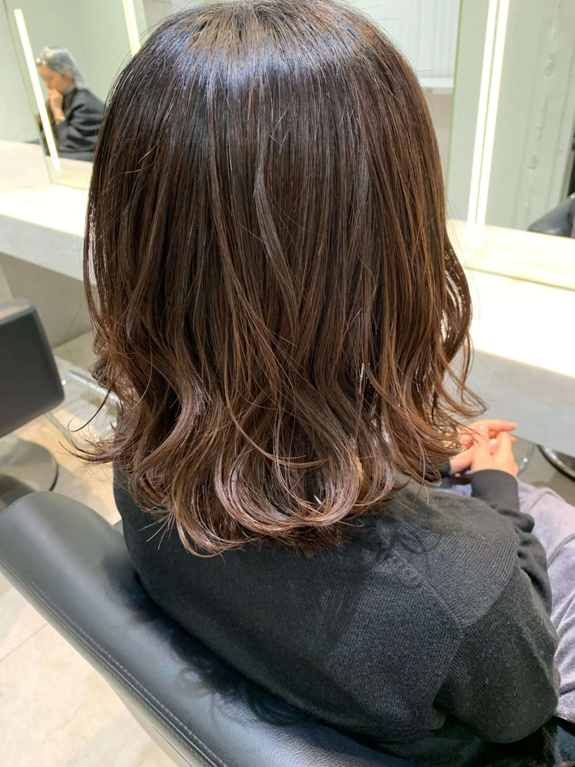 ミディアム ヘアアレンジ 🫧透明感カラー/ ボブ/小笠原汐海🪽のヘアスタイル