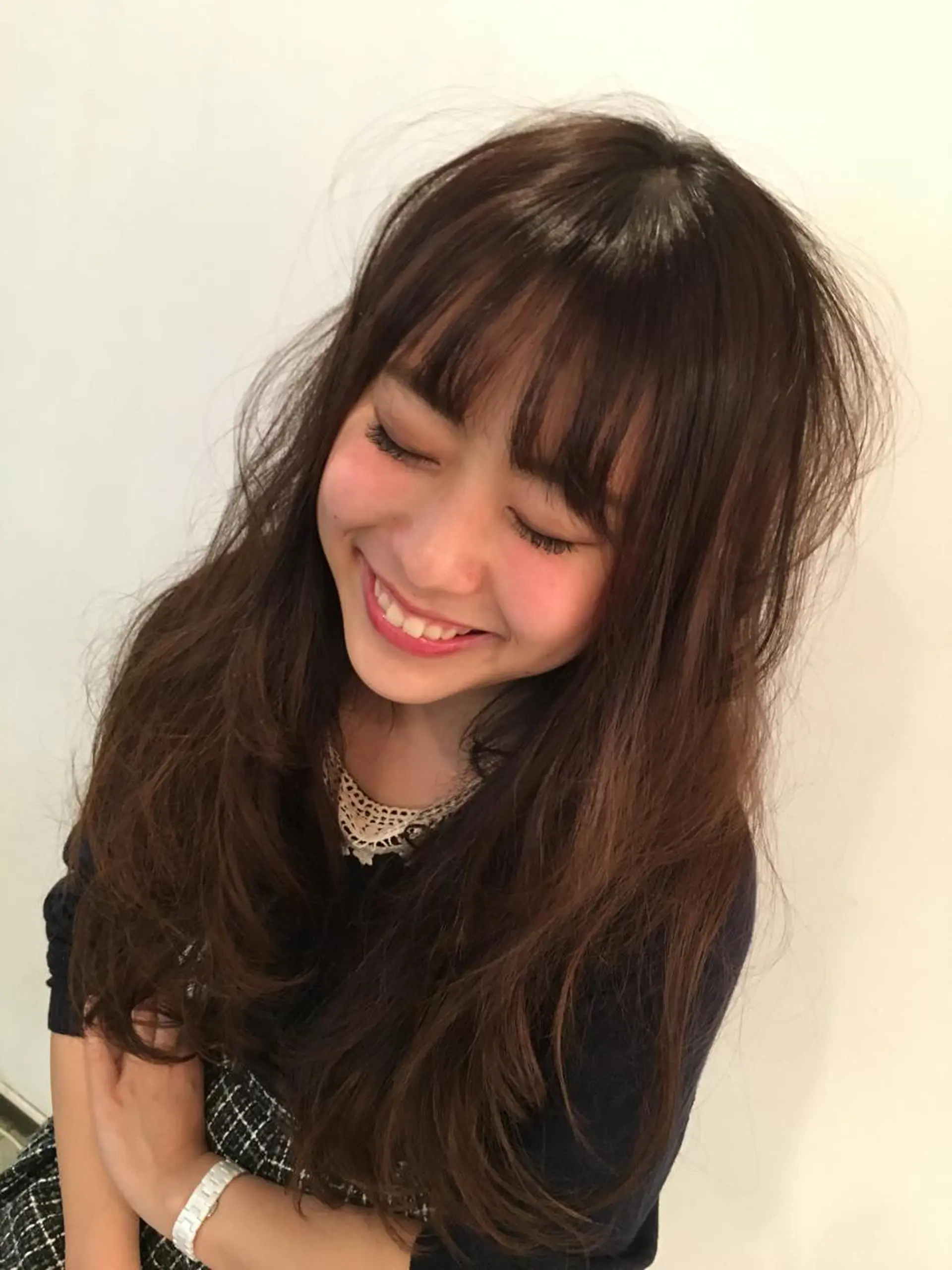 ロング かねやす ゆなのヘアスタイル