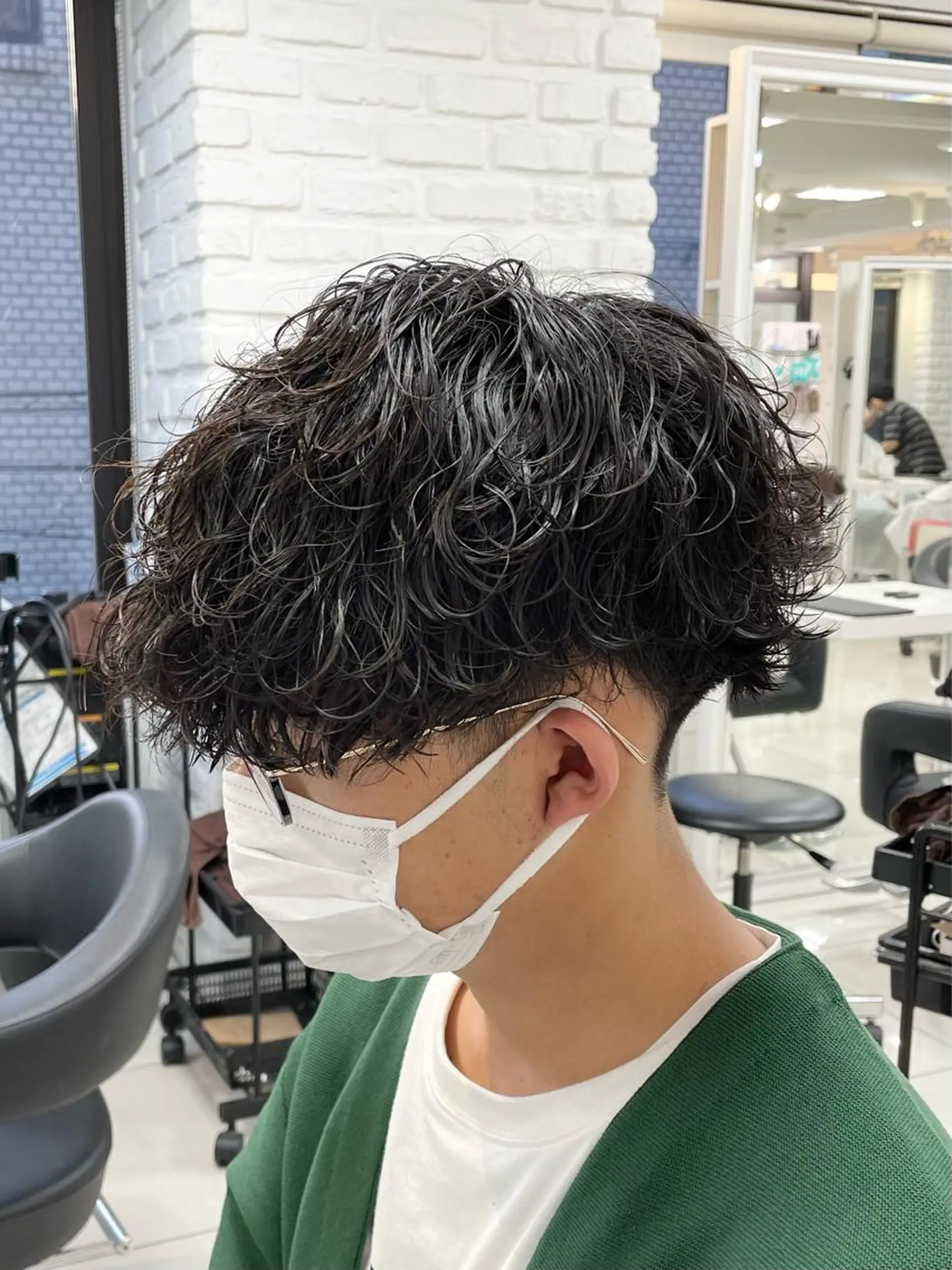 ショート パーマ メンズ メンズパーマ 波巻きパーマ カット パーマ トリートメント フェザーパーマ職人 🪶ryosukeのヘアスタイル