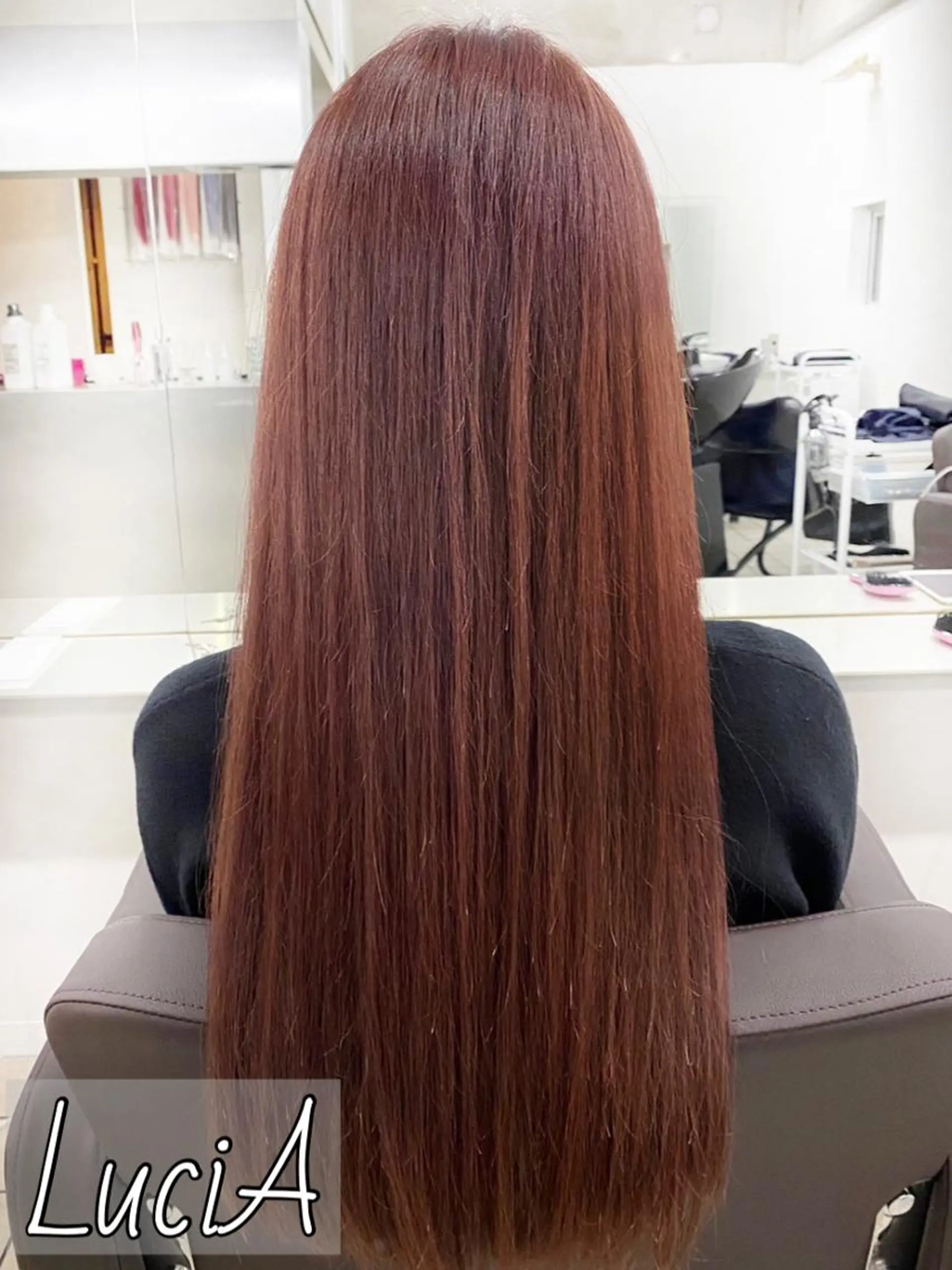 ロング カラー ヘアアレンジ シールエクステ アディクシーカラー バレイヤージュ ブリーチ ケアブリーチ LuciA/エクステ カラーのヘアスタイル