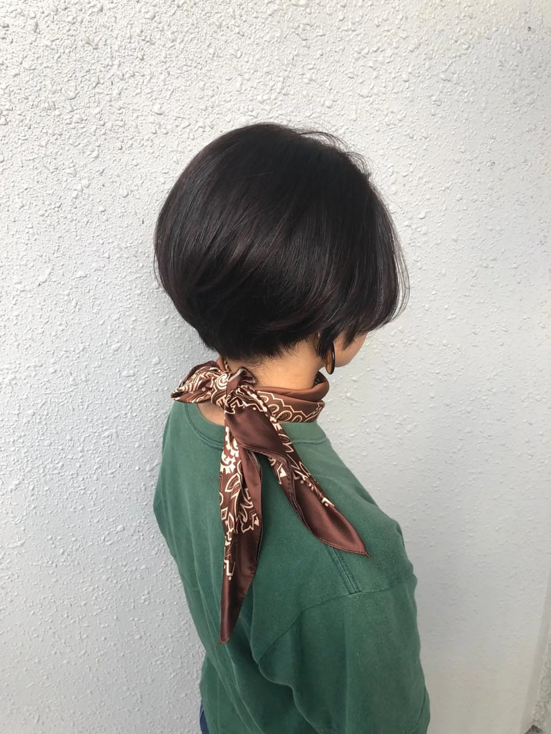 ショート ハンサムショート ショートヘア 後藤紗英/髪質改善 /オリーブベージュのヘアスタイル