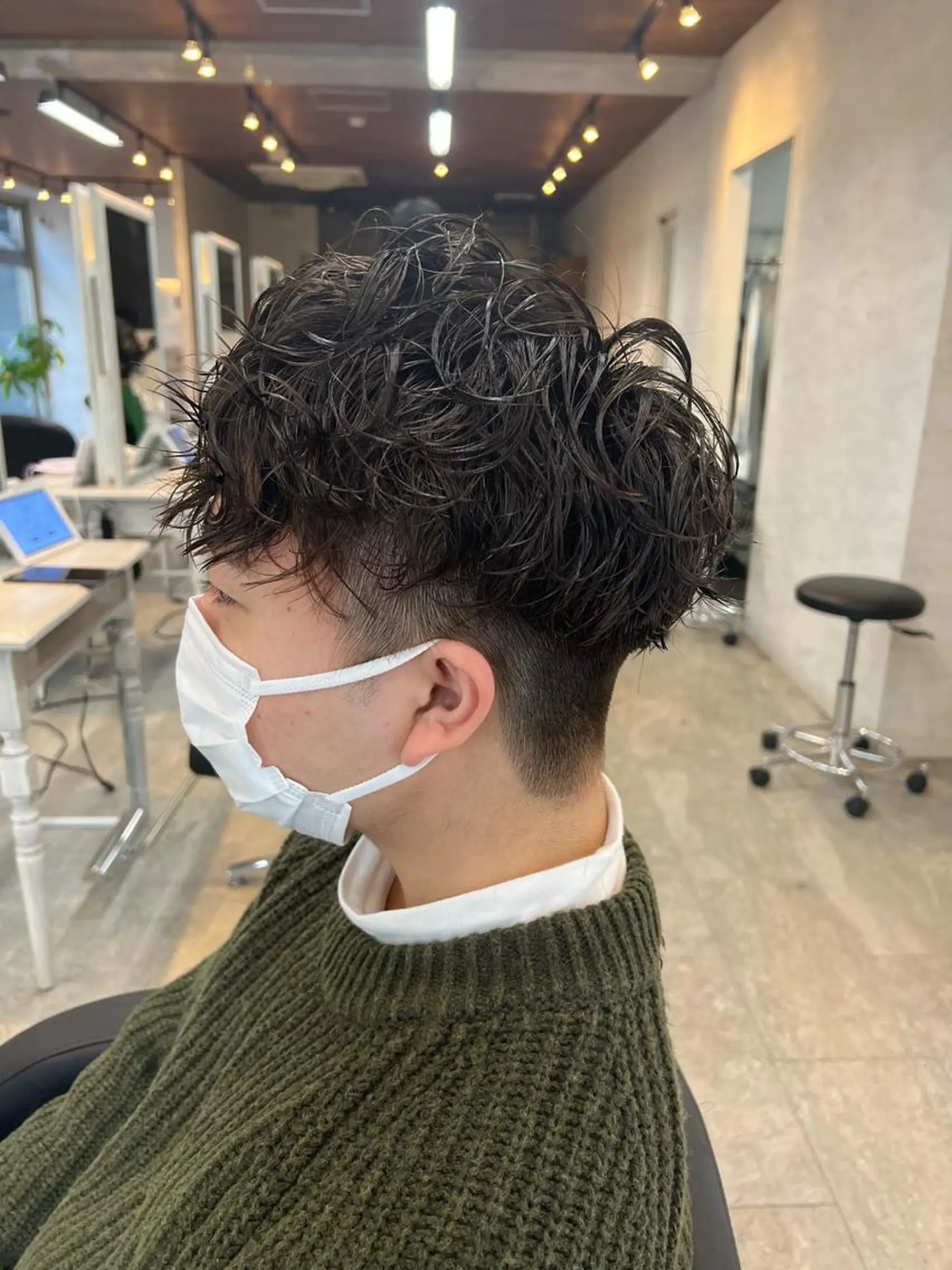 パーマ メンズ カット パーマ ⭕️メンズパーマ⭕️ 山口　裕太郎のヘアスタイル