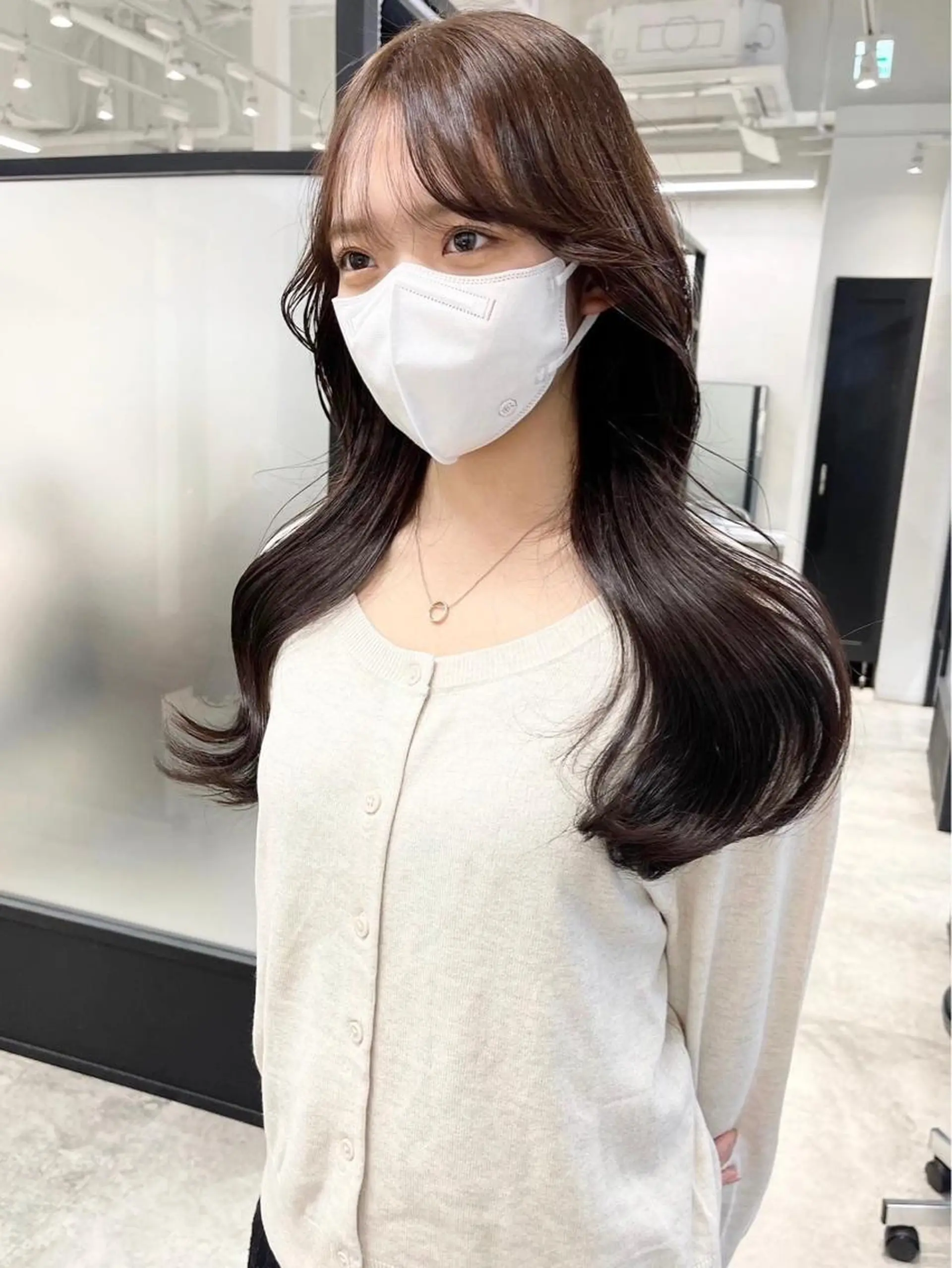 ロング 韓国風ヘア レイヤーカット カット ヘアカラー トリートメント 韓国レイヤーカット 髪質改善▫️水野有真のヘアスタイル